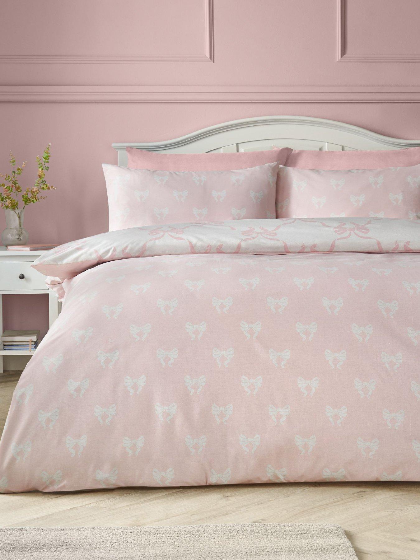 Image 4 of 5 of Catherine Lansfield Pretty Bows Duvet Cover Set