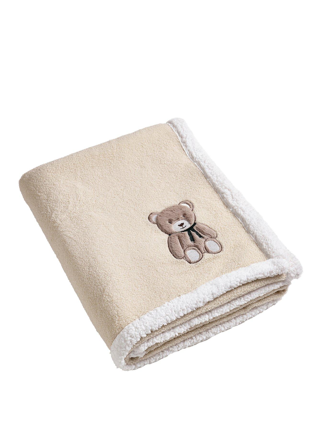 Image 2 of 4 of Catherine Lansfield Teddy Bear Soft Fleece Sherpa Throw