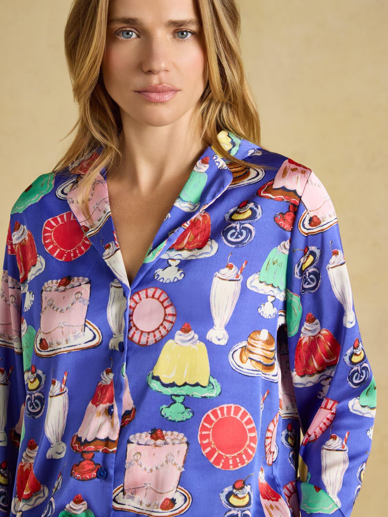 Image 4 of 5 of Joules Bonnie - Puddings Print - Blue