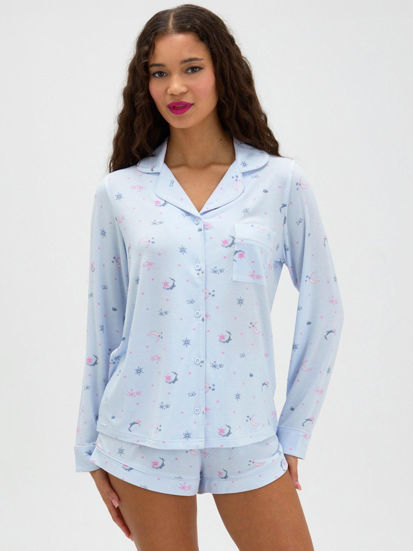 Boux Avenue Boux Avenue Celestial Modal Short Pj Set - Blue Mix