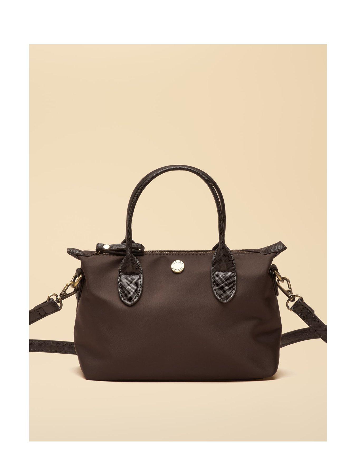 Image 1 of 6 of Joules Womens Edie Zip-Top Crossbody Bag - Chocolate Brown