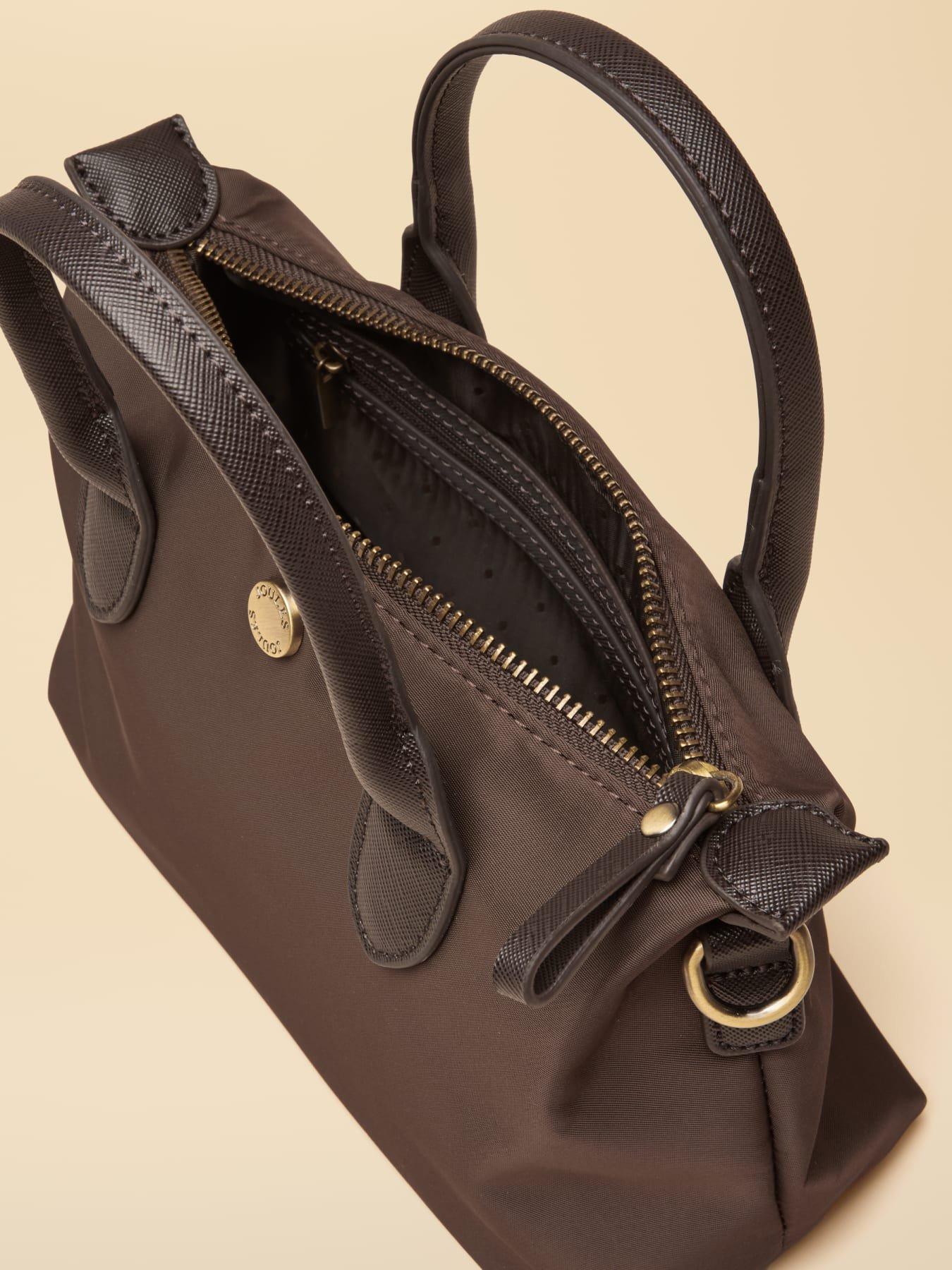 Image 6 of 6 of Joules Womens Edie Zip-Top Crossbody Bag - Chocolate Brown