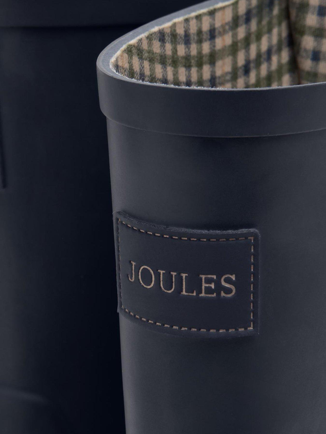 Image 5 of 6 of Joules Womens Wistow Cleated Sole Buckle Strap Wellington Boots - Blue