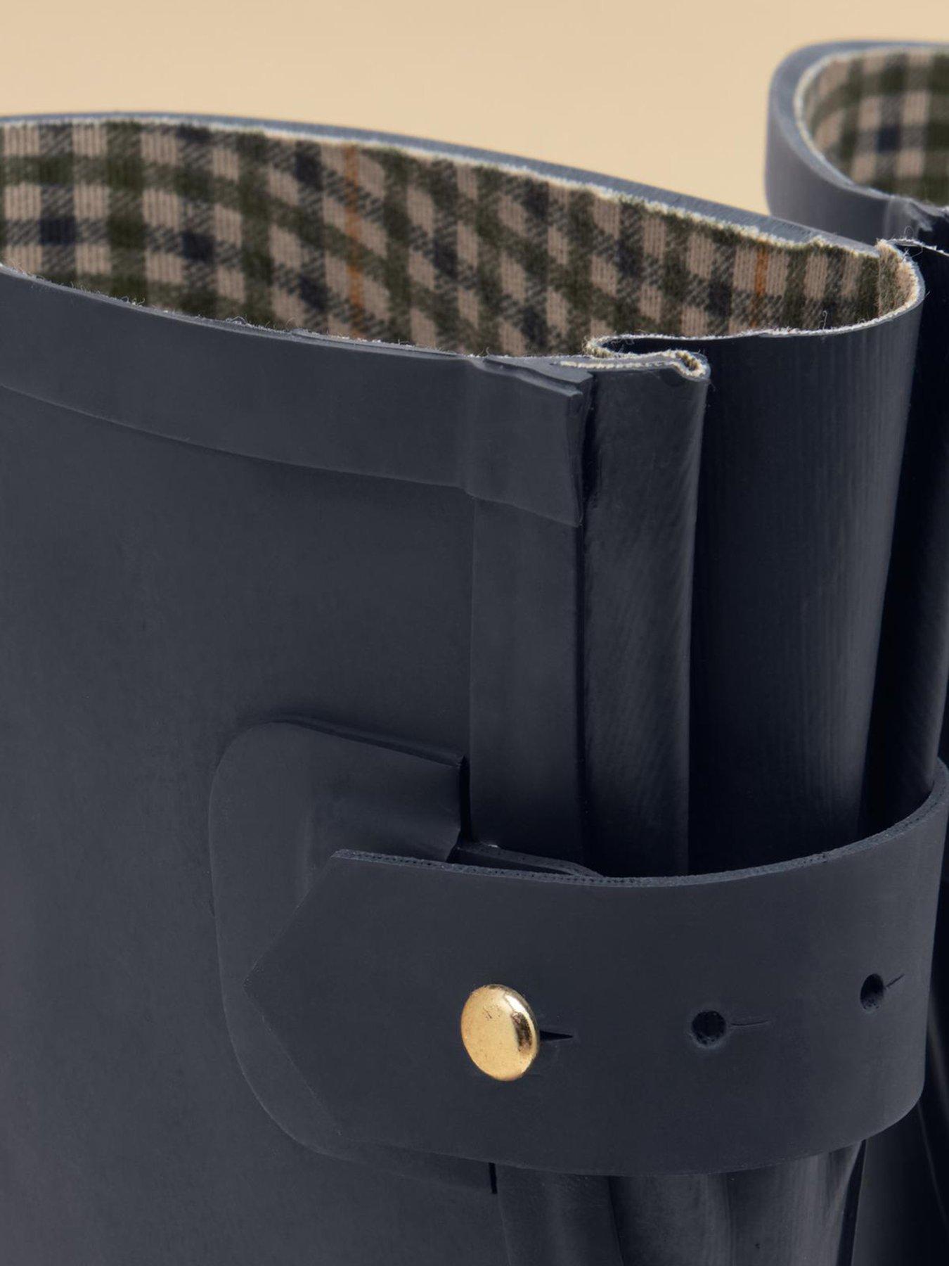 Image 6 of 6 of Joules Womens Wistow Cleated Sole Buckle Strap Wellington Boots - Blue