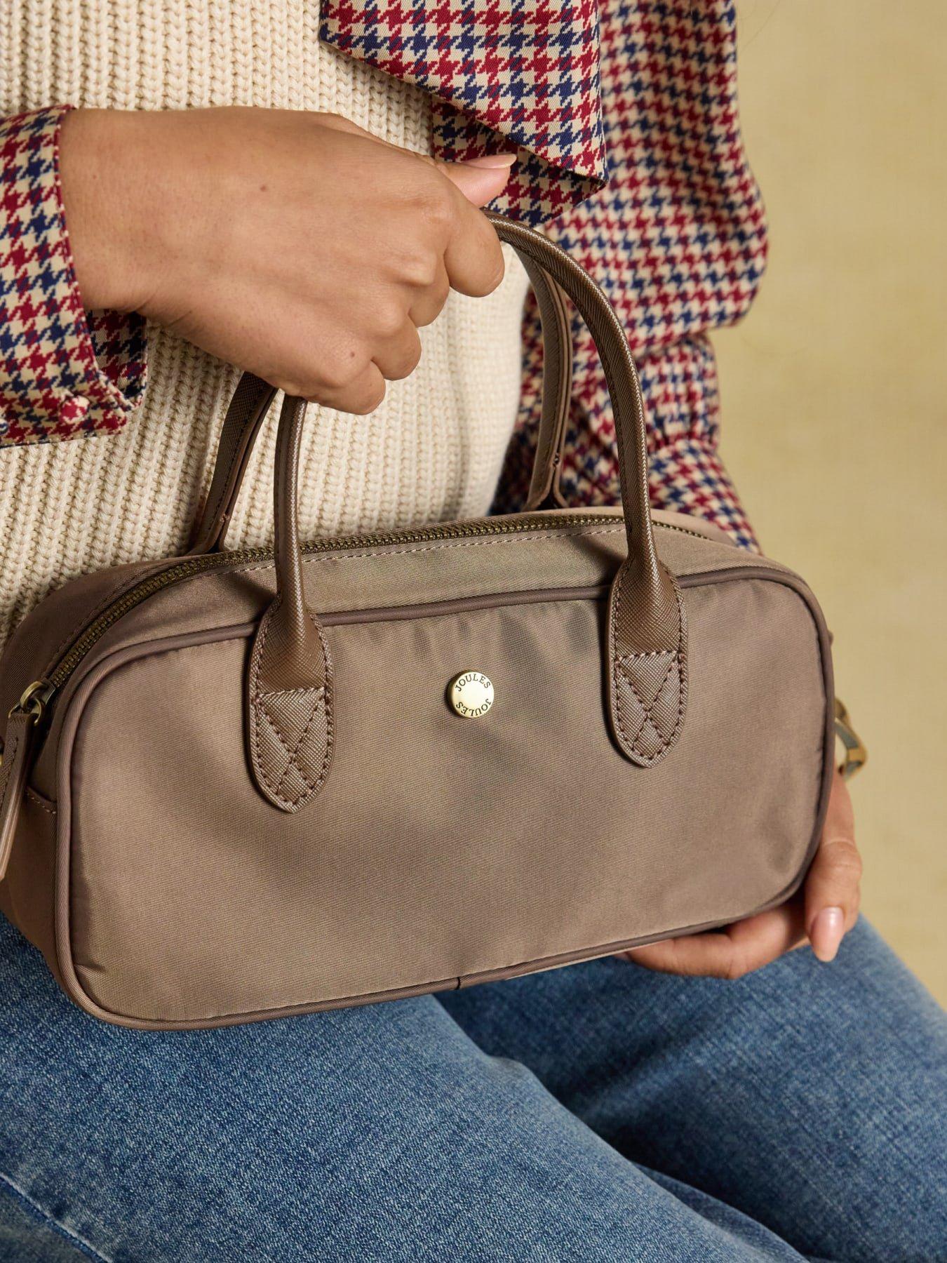 Image 4 of 7 of Joules Womens Edie East West Zip-Top Detachable Strap Bag - Brown