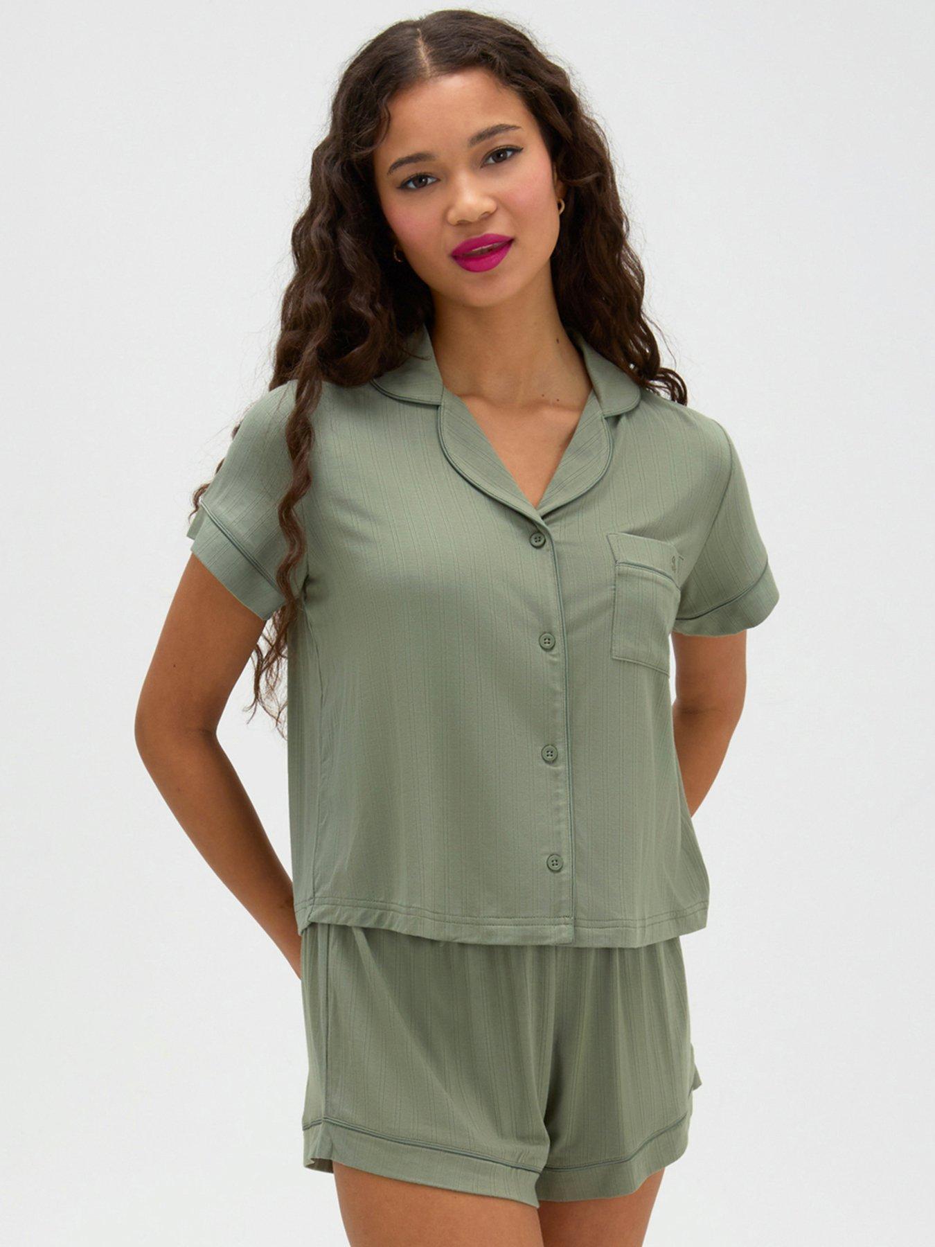 Boux Avenue Short Sleeve PJ Set - Green