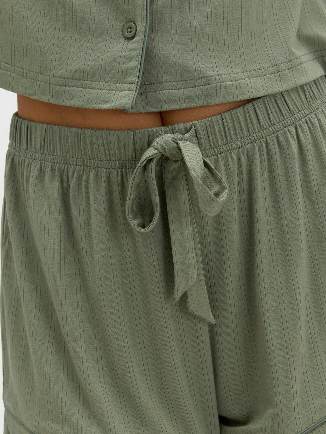 Image 5 of 5 of Boux Avenue Short Sleeve PJ Set - Green