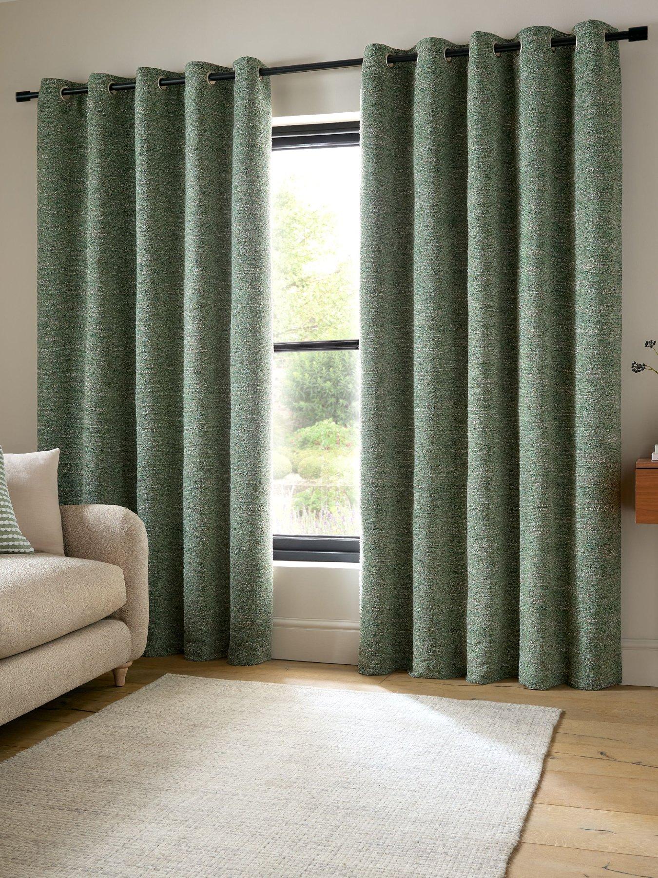 Catherine Lansfield Chunky Boucle Eyelet Curtains