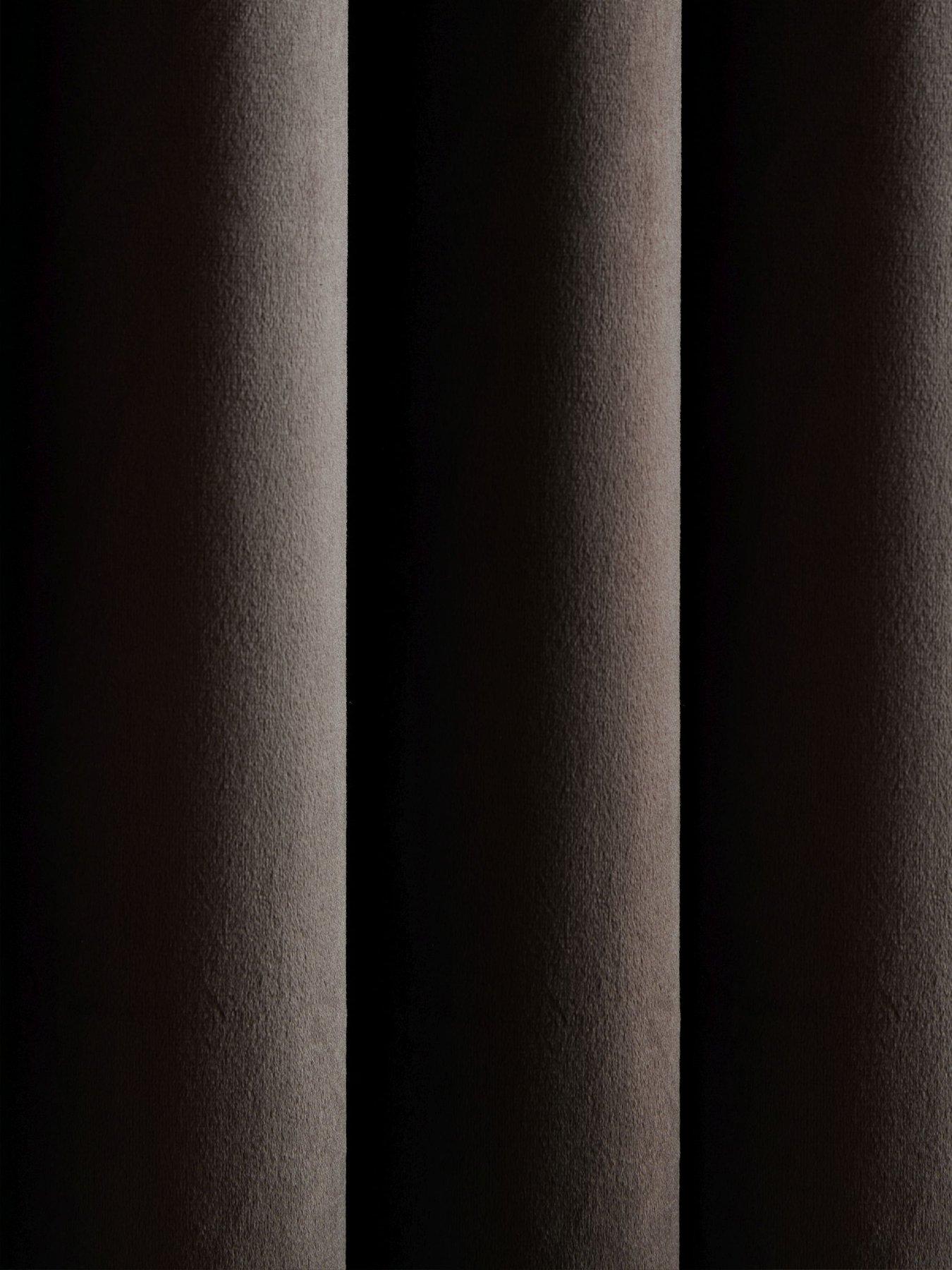 Image 4 of 5 of Catherine Lansfield Super Thermal Blackout Matt Velour Eyelet Curtains