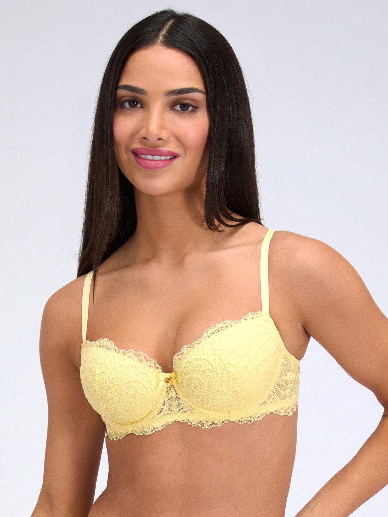 Boux Avenue Boux Avenue Emma Balconette Bra - Butter Yellow