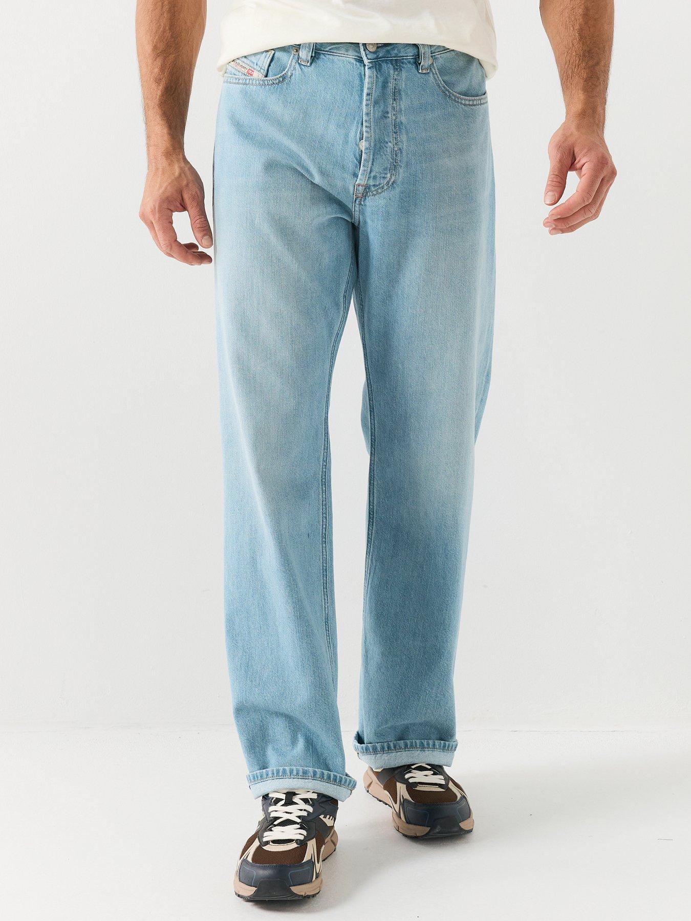 Image 1 of 6 of Diesel Diesel D-eeeper Loose Fit Jeans - Light Blue