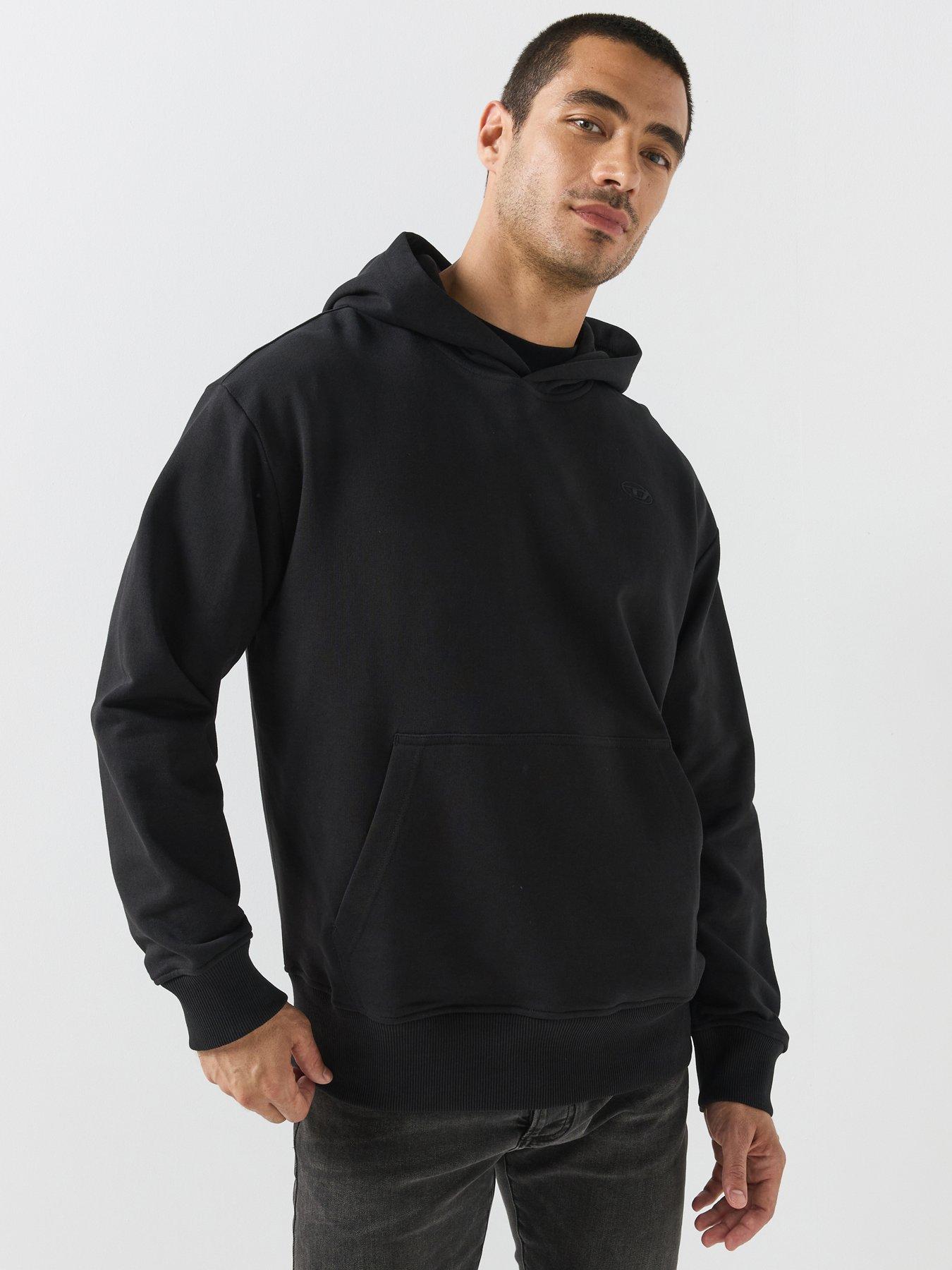 Image 1 of 6 of Diesel Diesel D Oval Overhead Hoodie - Black