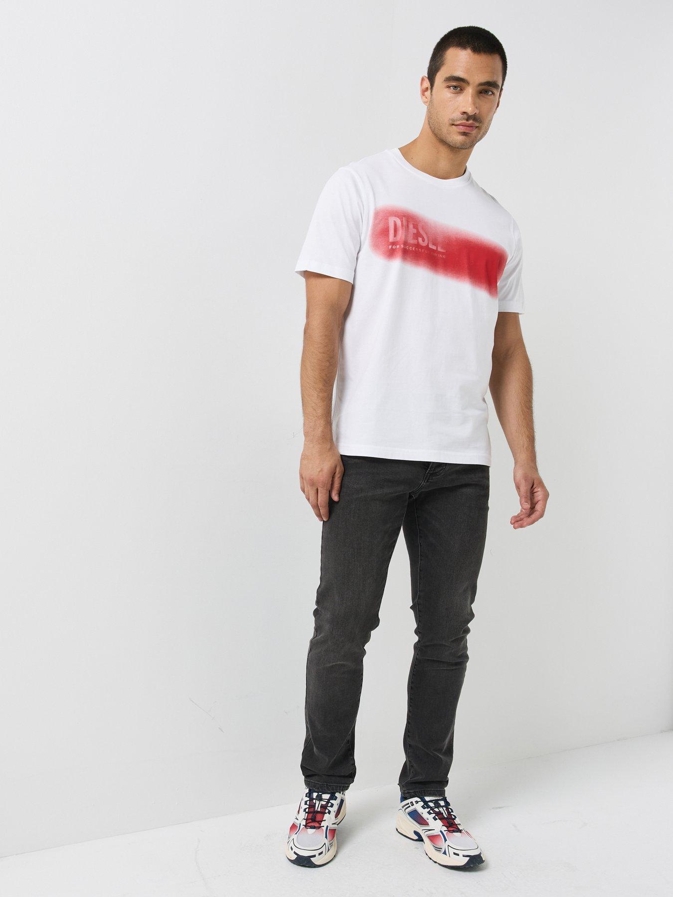 Image 3 of 5 of Diesel Diesel Back Graphic T-shirt - White