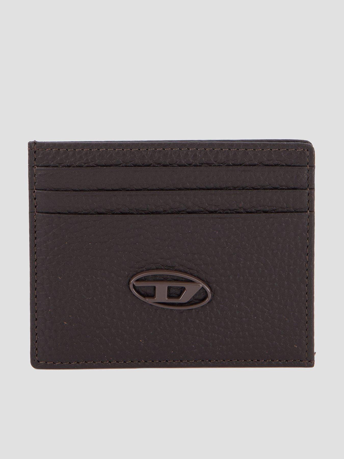 Image 1 of 5 of Diesel Diesel D Oval Card Holder - Brown
