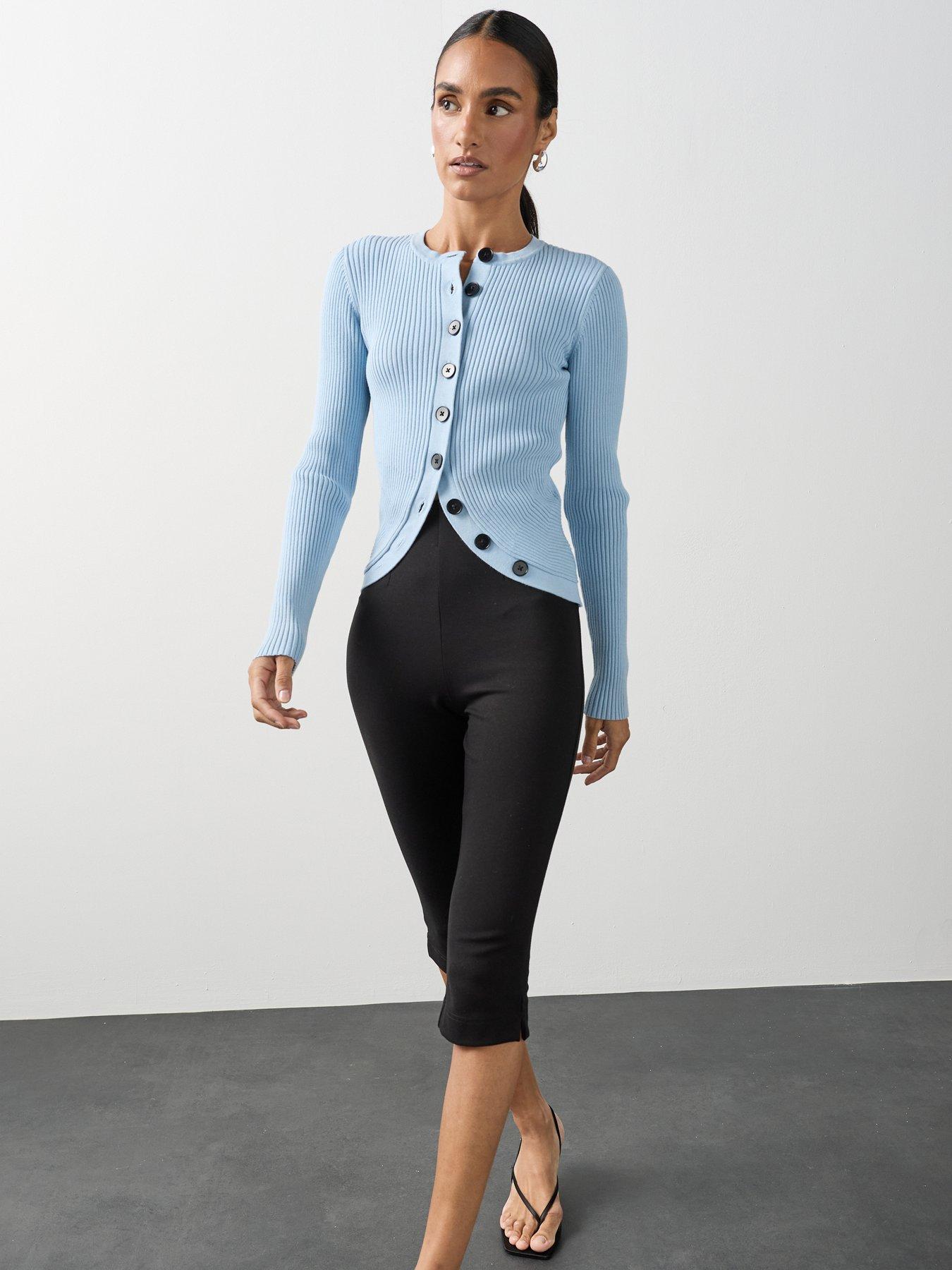 Image 1 of 7 of Michelle Keegan Capri Trouser - Black