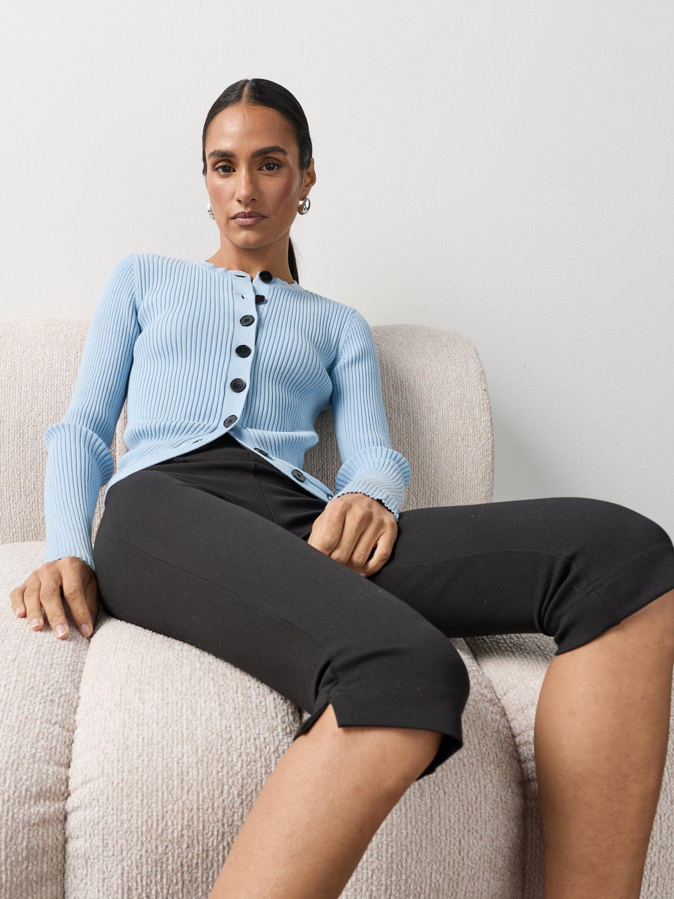 Image 4 of 7 of Michelle Keegan Capri Trouser - Black