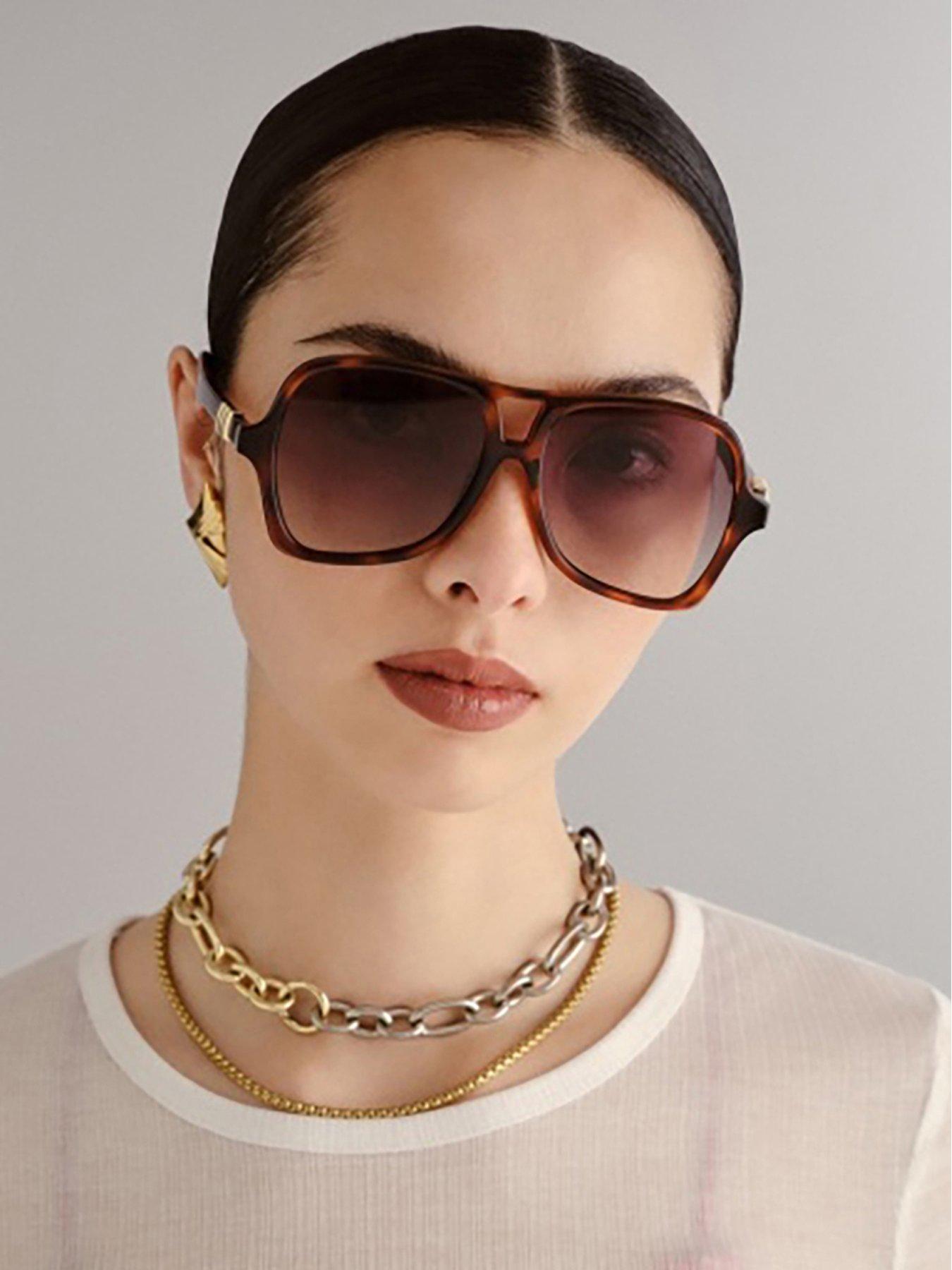Image 2 of 4 of LE SPECS Fortune Teller Sunglasses - Brown