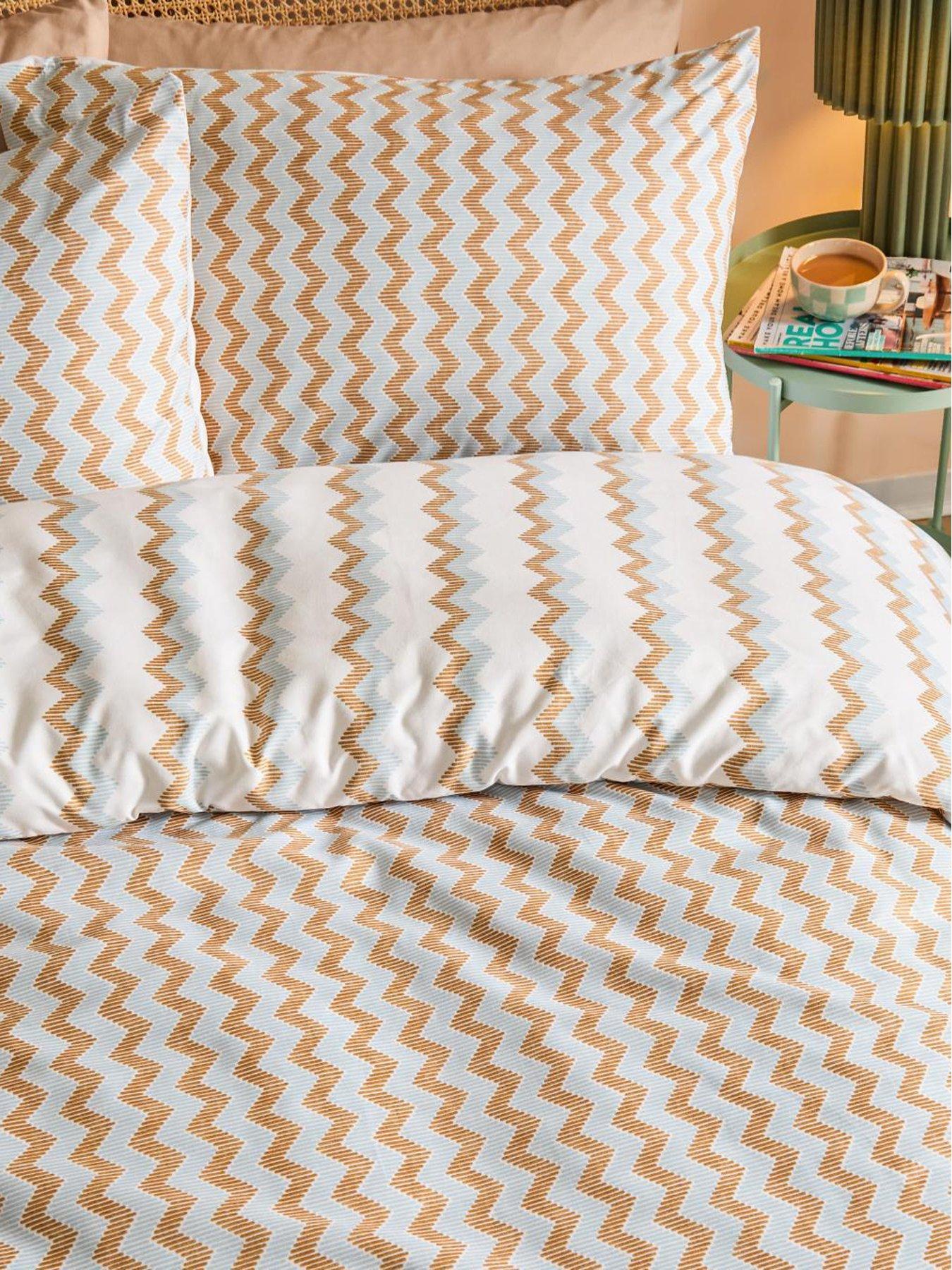Duvet Day Izzie Duvet Set Blue/Caramel