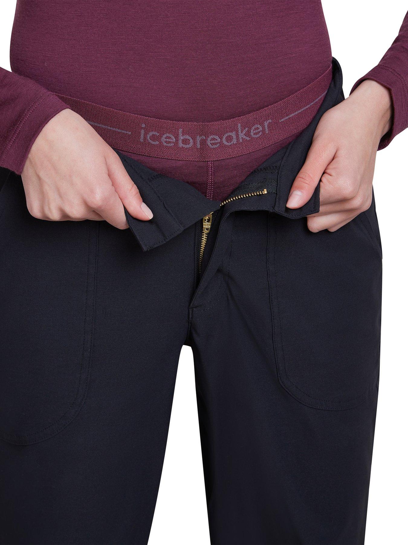 Image 3 of 4 of Icebreaker Womens 200 Oasis Baselayer Leggings - Burgundy