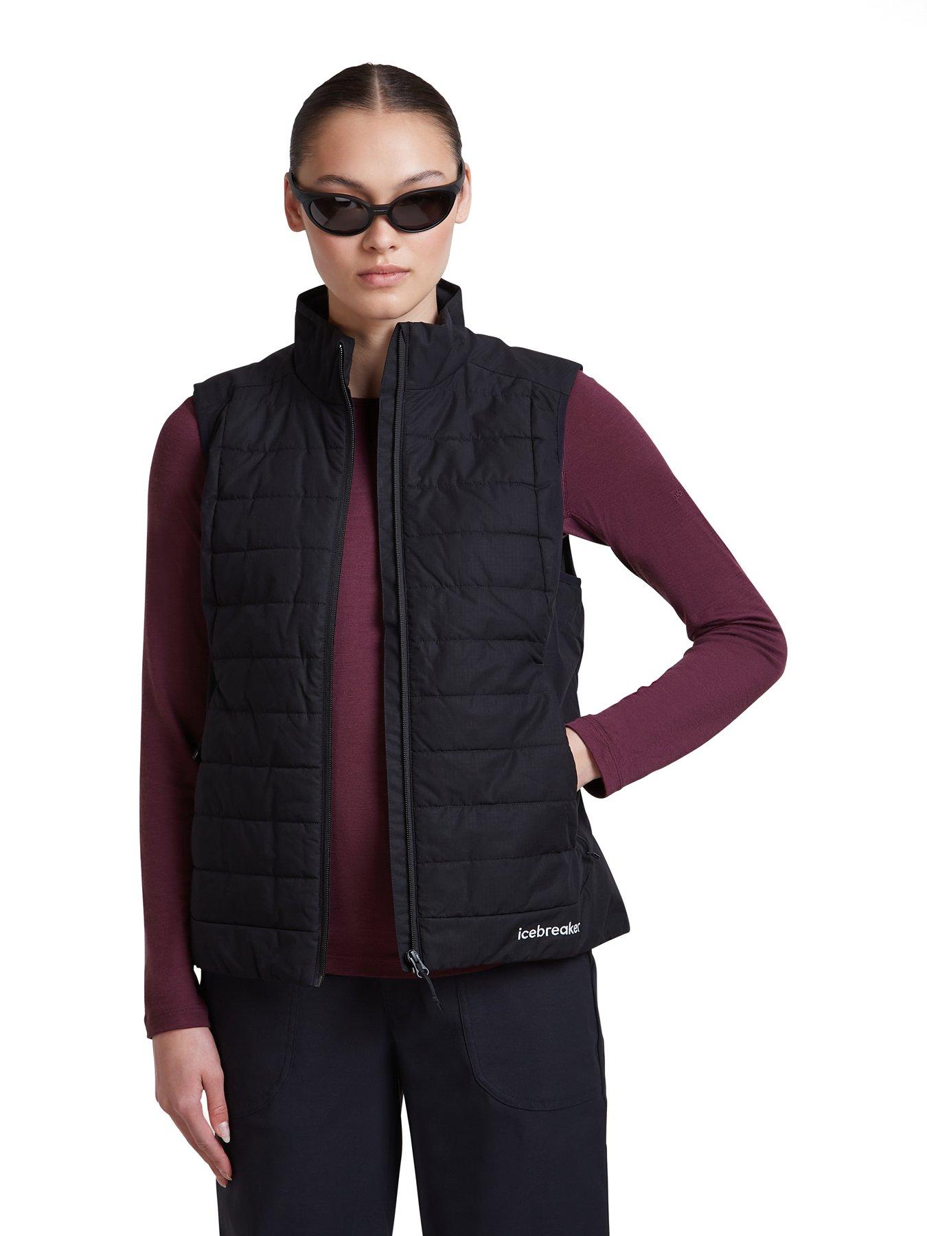 Image 3 of 4 of Icebreaker Womens 200 Oasis Long Sleeve Crew Baselayer Top - Burgundy