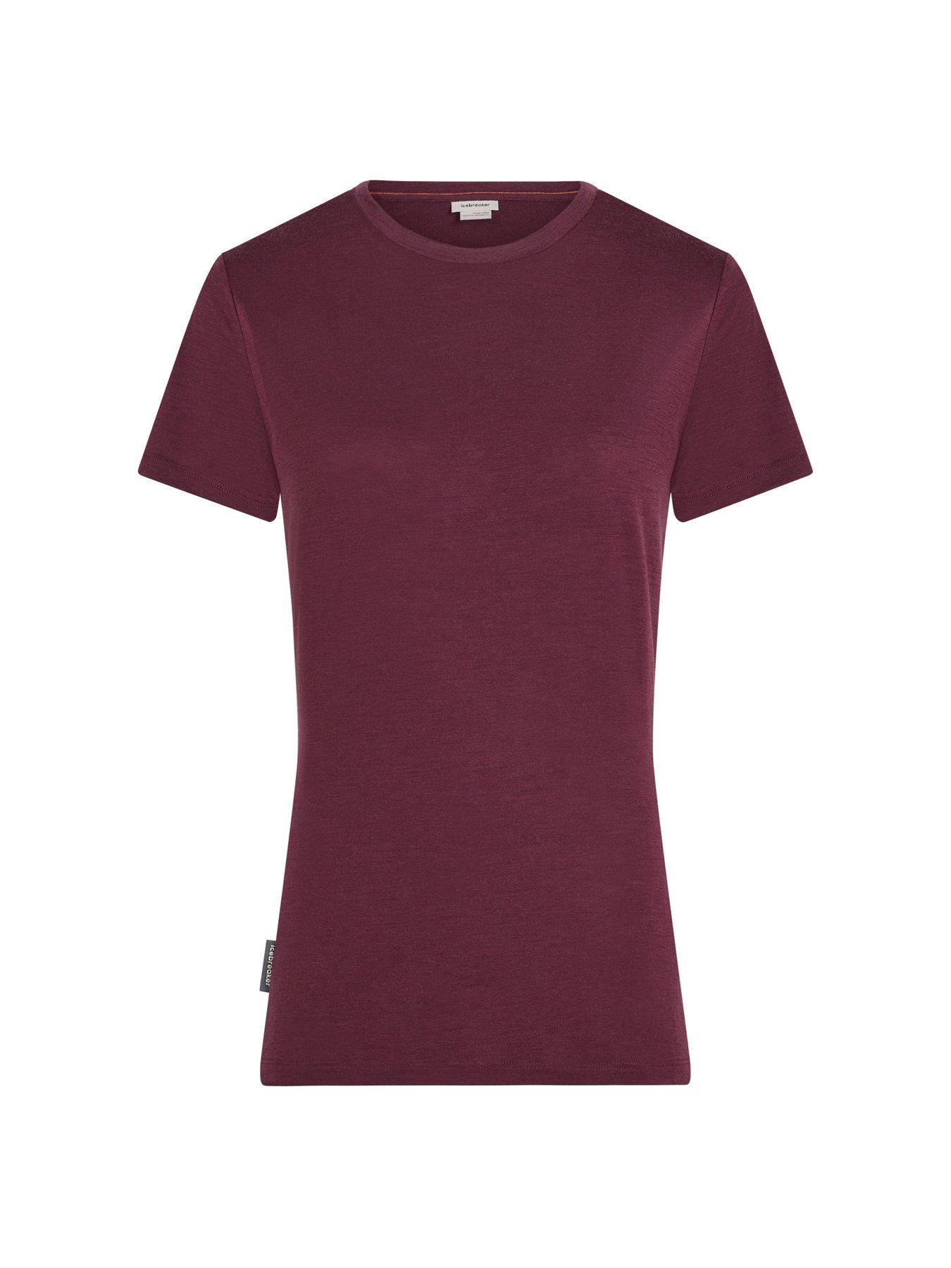 Image 4 of 4 of Icebreaker Womens Merino 150 Tech Lite Iii T-Shirt - Burgundy