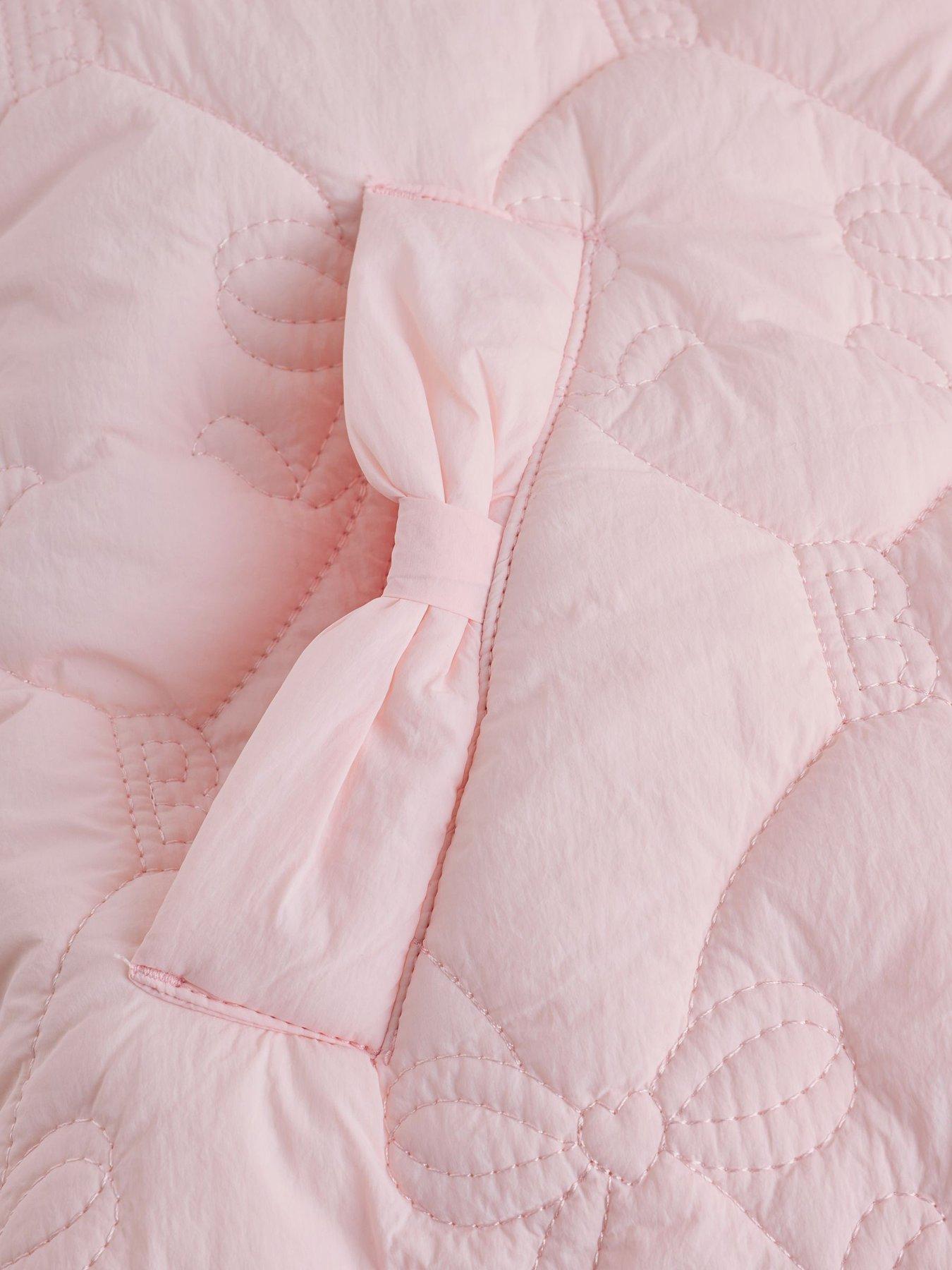 Image 6 of 6 of Ted Baker Girls' 3-in-1 Quilted Hooded Jacket with Borg Lining Detail - Pink