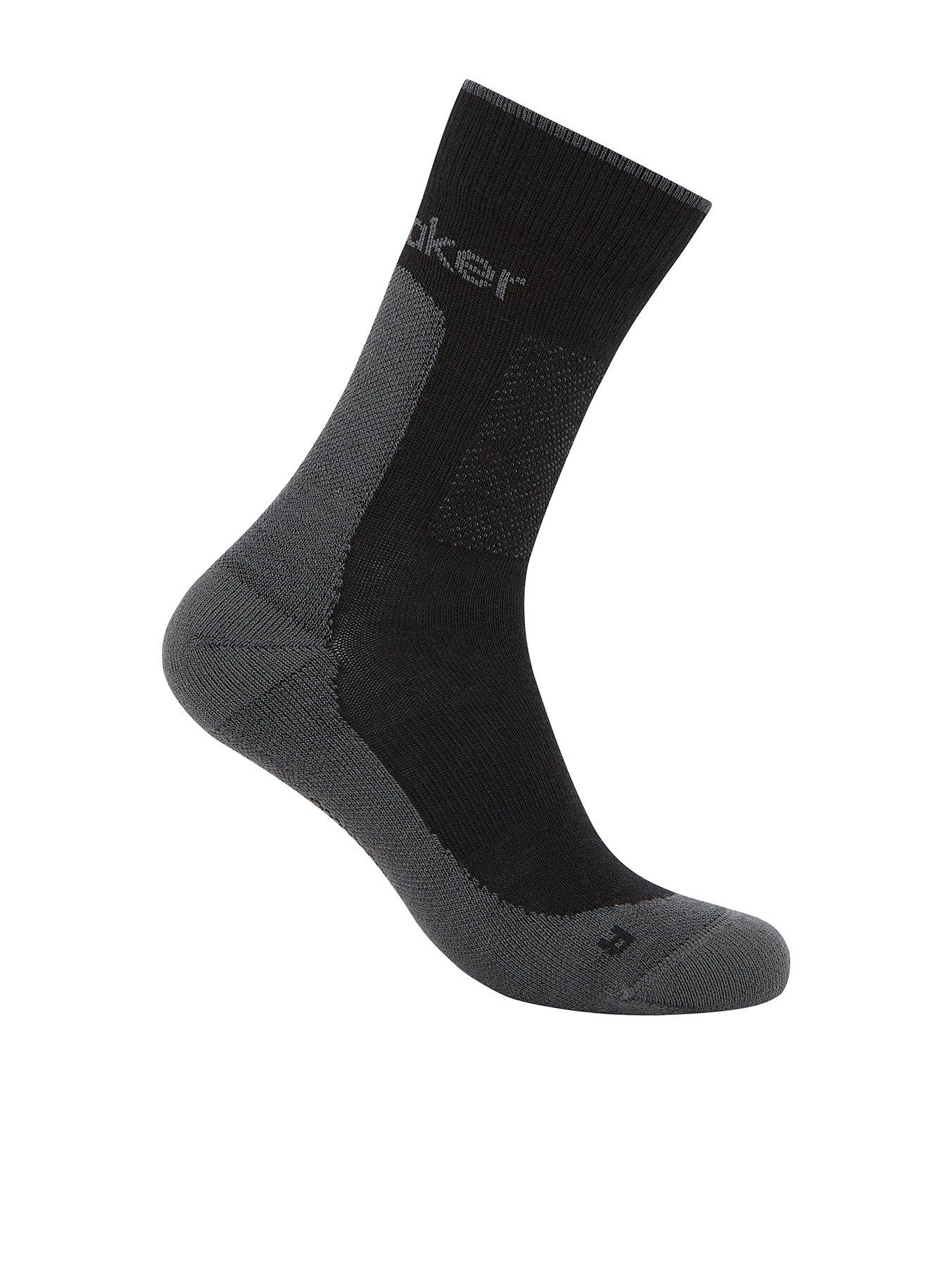 Image 1 of 2 of Icebreaker Mens Merino Hiking Medium Crew Socks - Black