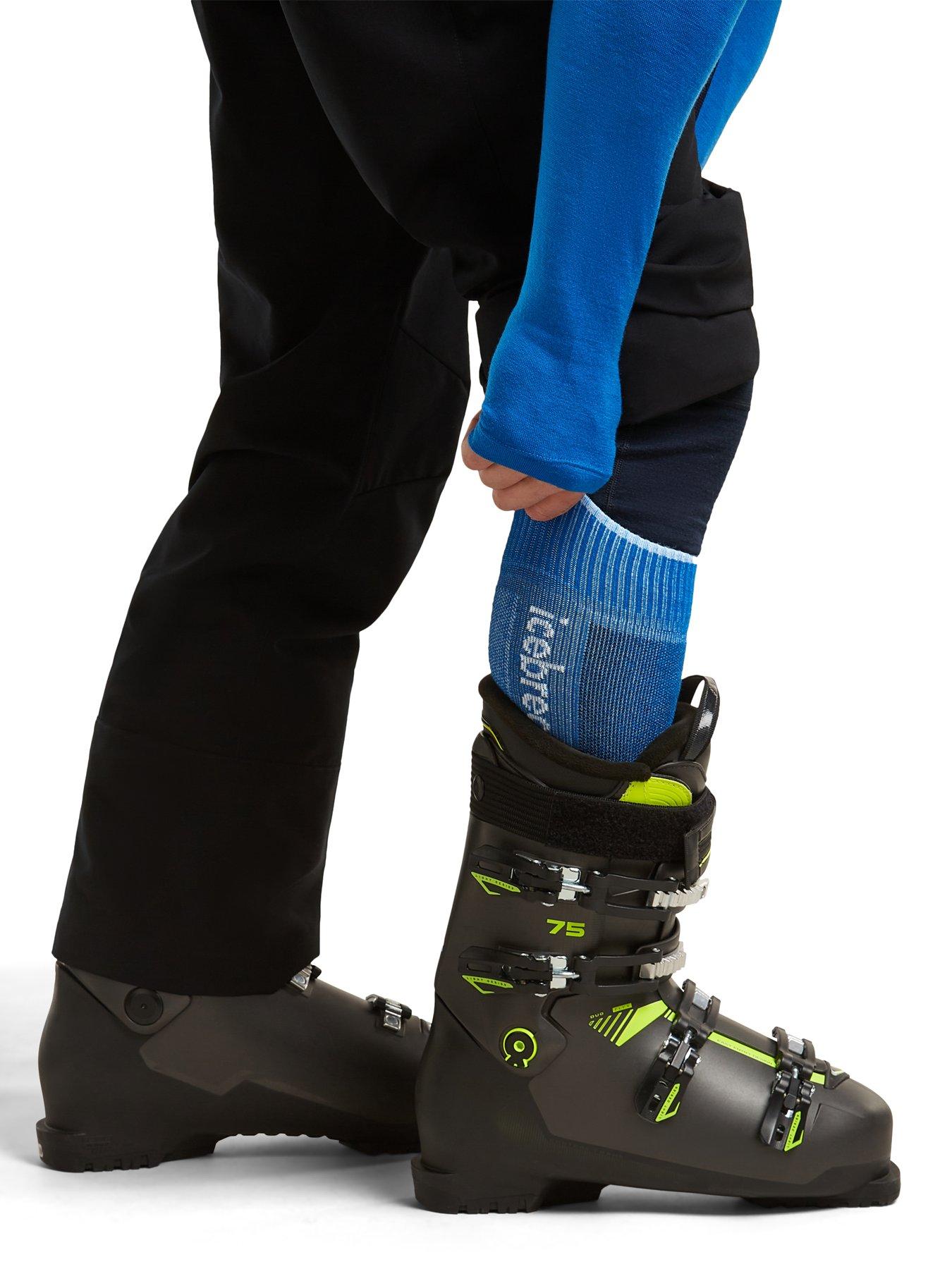 Image 3 of 3 of Icebreaker Mens Merino Skiing Medium Crew Socks - Blue
