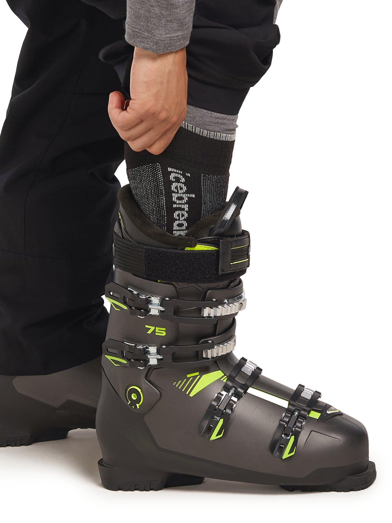 Image 4 of 4 of Icebreaker Mens Merino Skiing Medium Crew Socks - Black