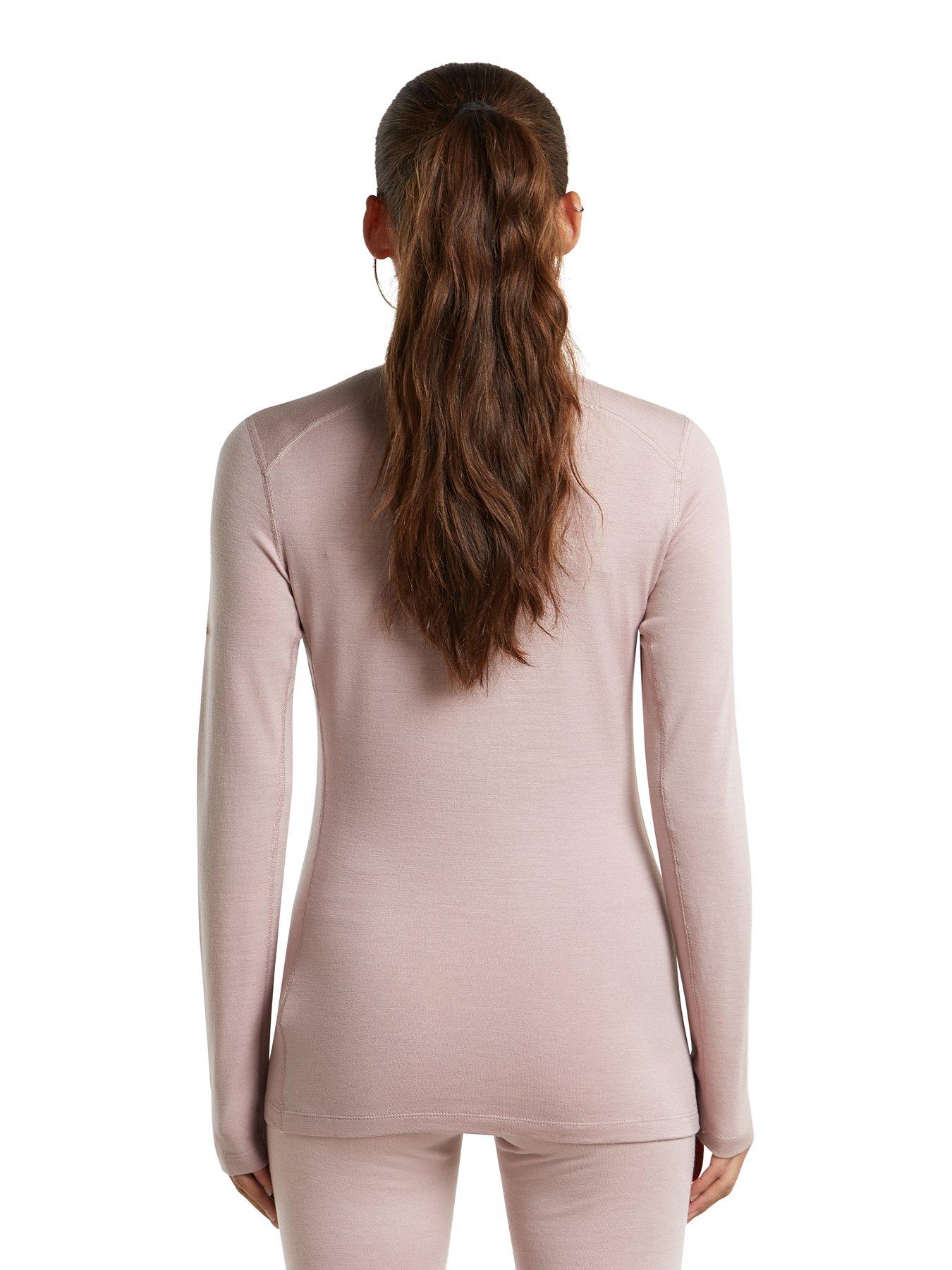 Image 2 of 3 of Icebreaker Womens 260 Tech Merino Half Zip Baselayer Top - Light Beige