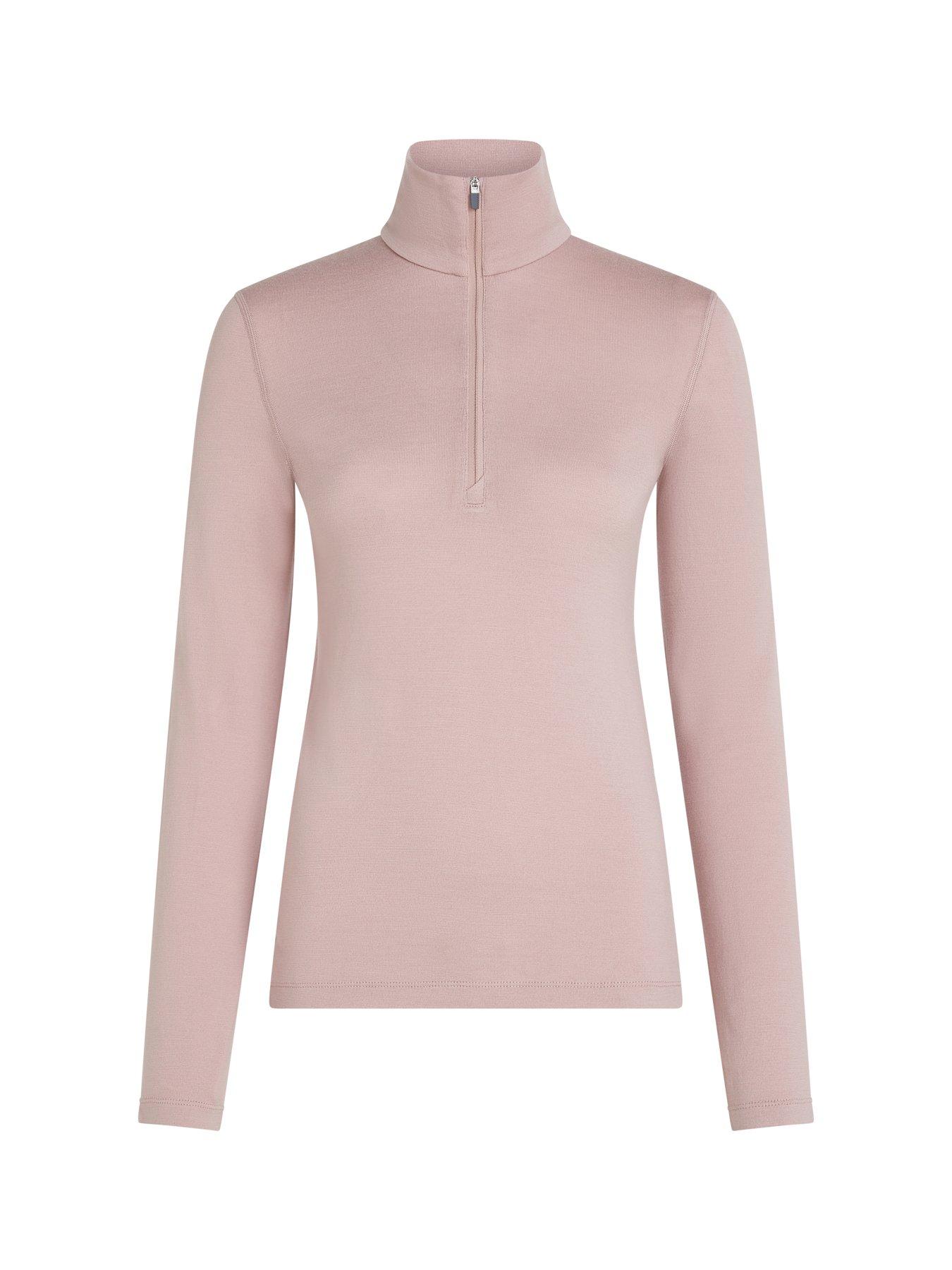 Image 3 of 3 of Icebreaker Womens 260 Tech Merino Half Zip Baselayer Top - Light Beige