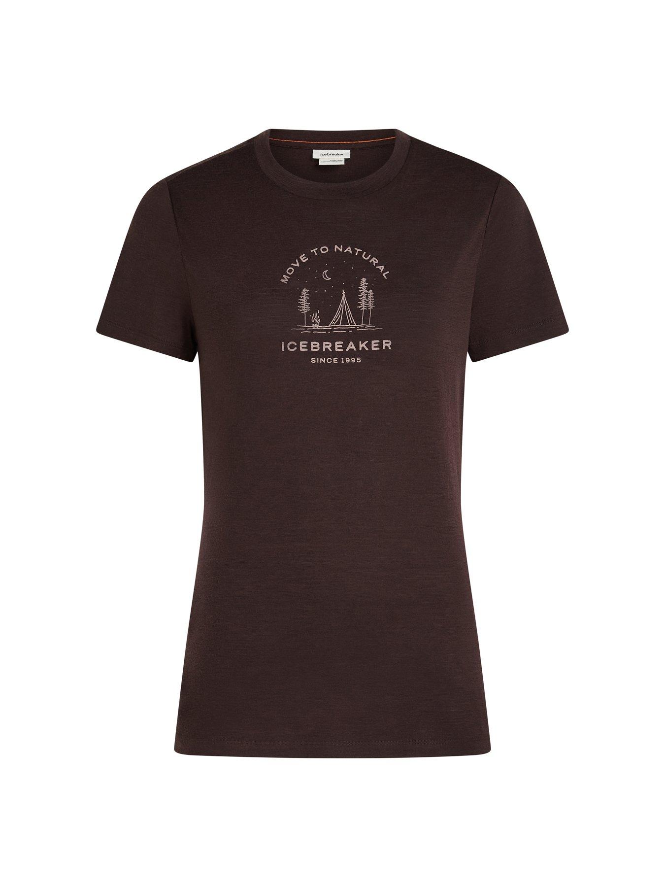 Image 3 of 3 of Icebreaker Women Merino 150 Tech Lite Graphic T-Shirt - Brown