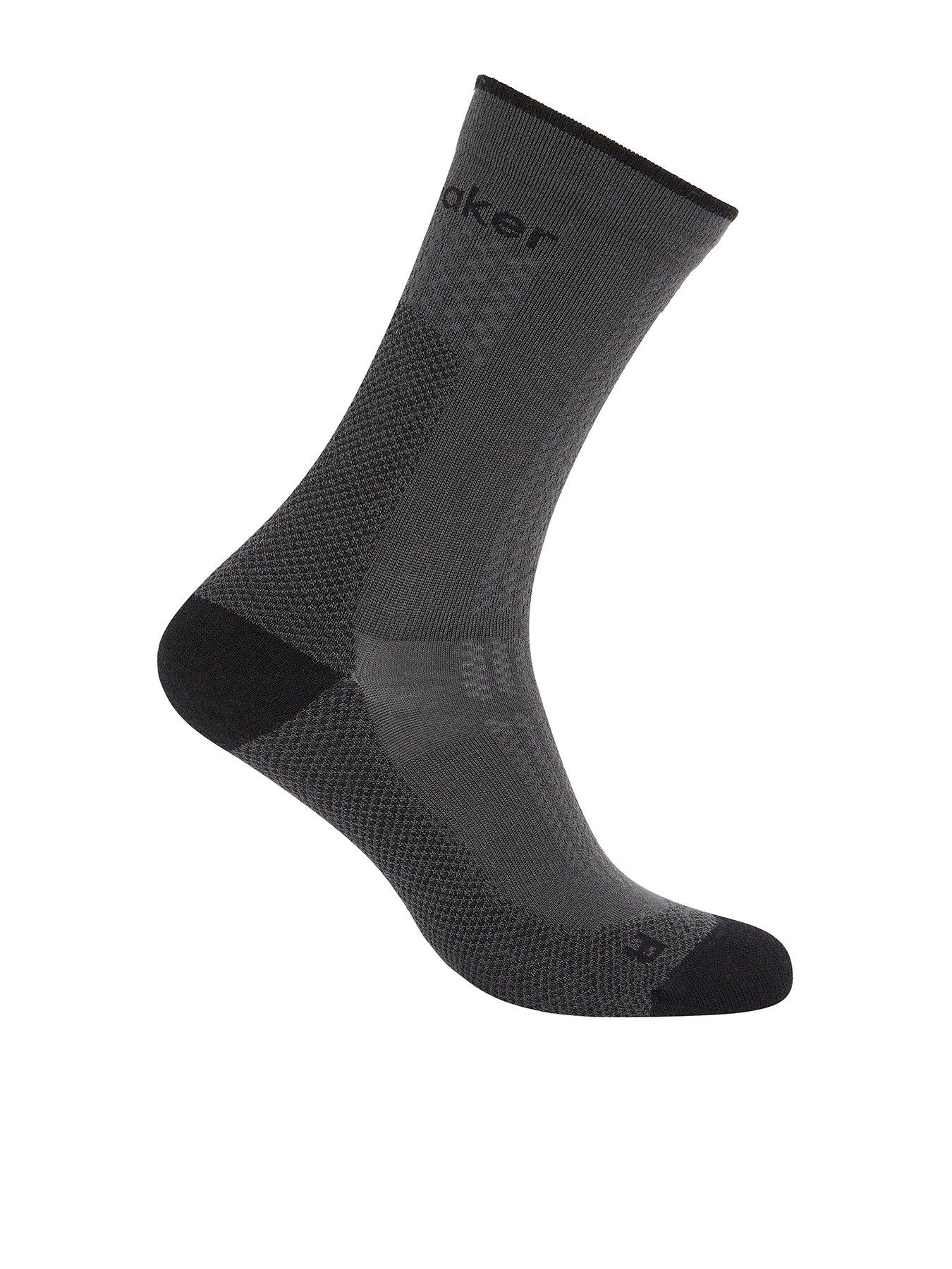 Image 1 of 2 of Icebreaker Womens Merino Hiking Ultralight Crew Socks - Dark Grey