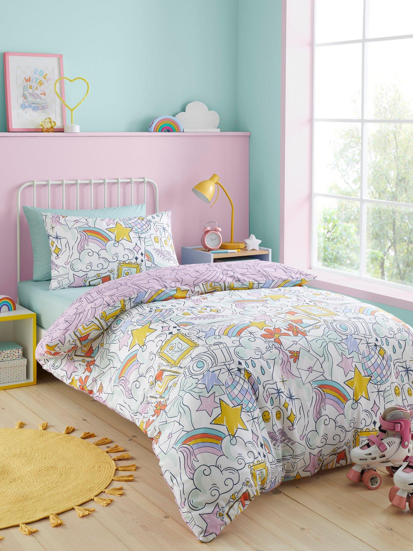 Image 1 of 4 of Bedlam Doodle Zoom Duvet Cover Set in Multi