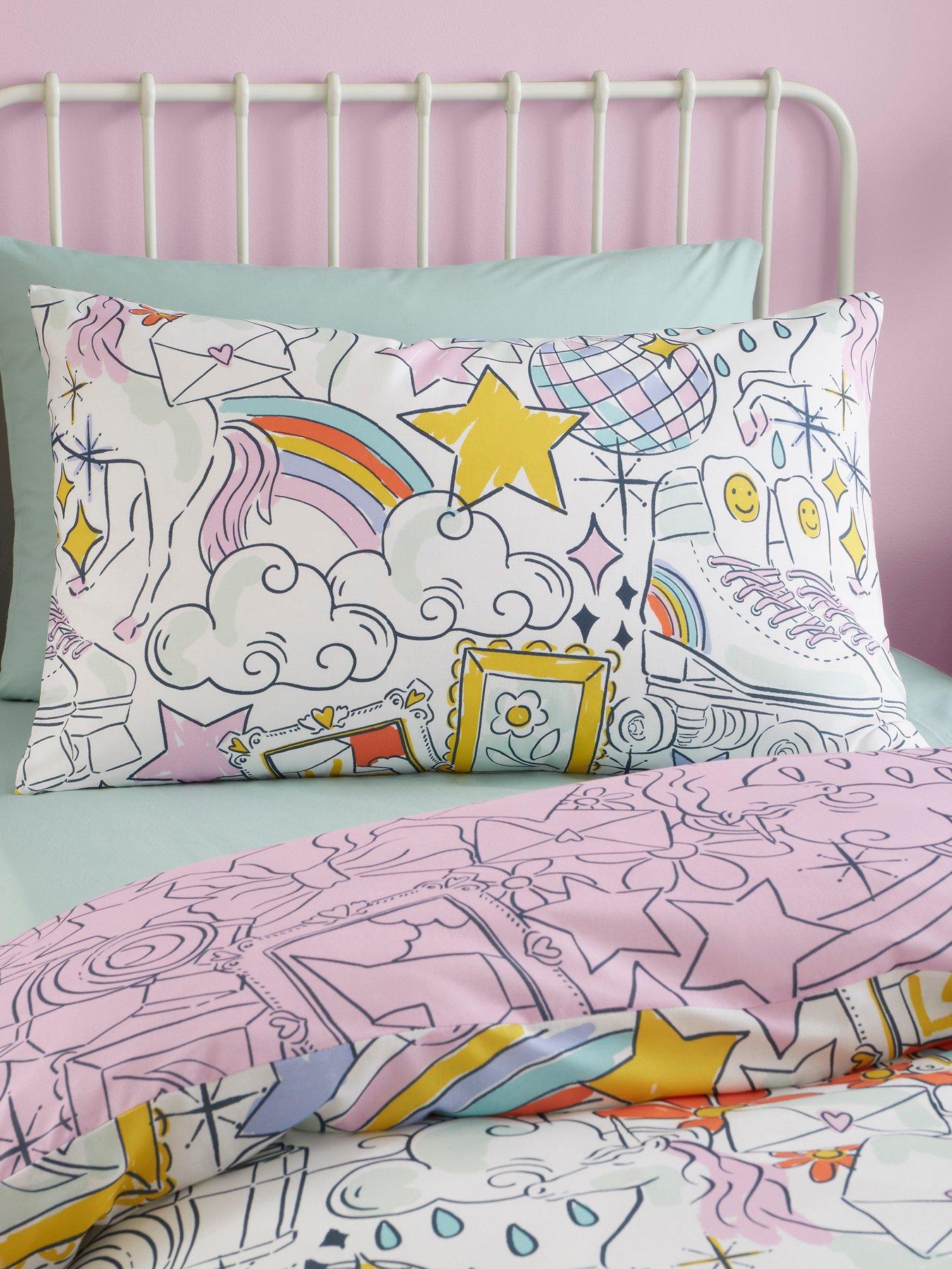 Image 3 of 4 of Bedlam Doodle Zoom Duvet Cover Set in Multi