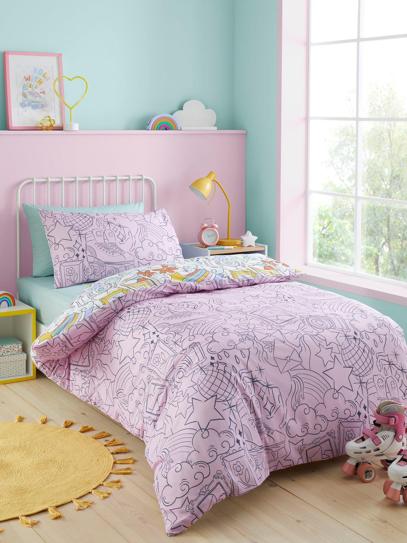 Image 4 of 4 of Bedlam Doodle Zoom Duvet Cover Set in Multi