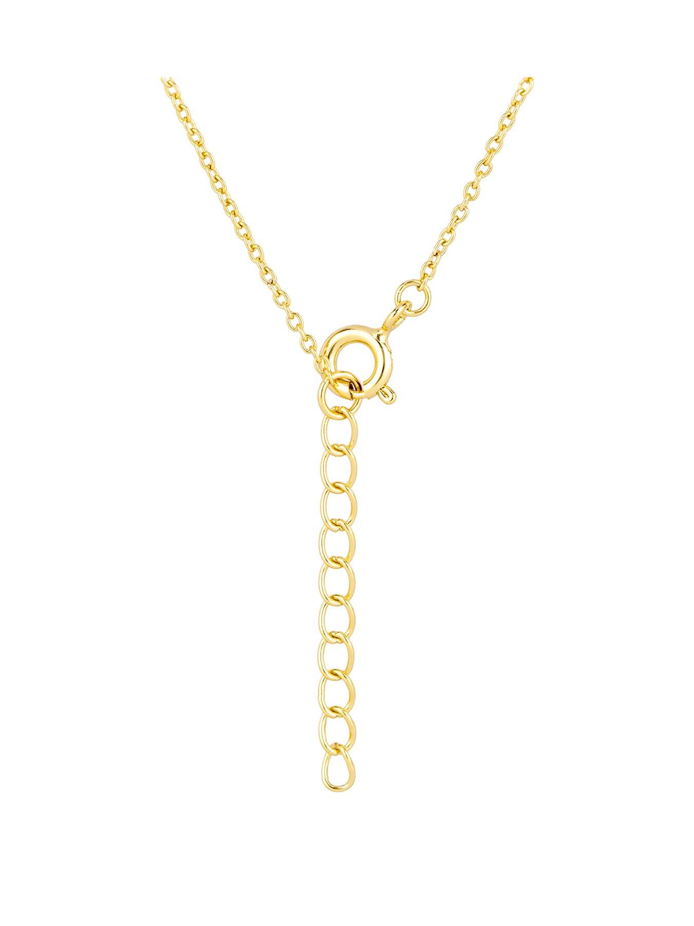 Image 3 of 5 of The Love Collection Womens Heart And Arrow Gift Boxed Necklace - Gold