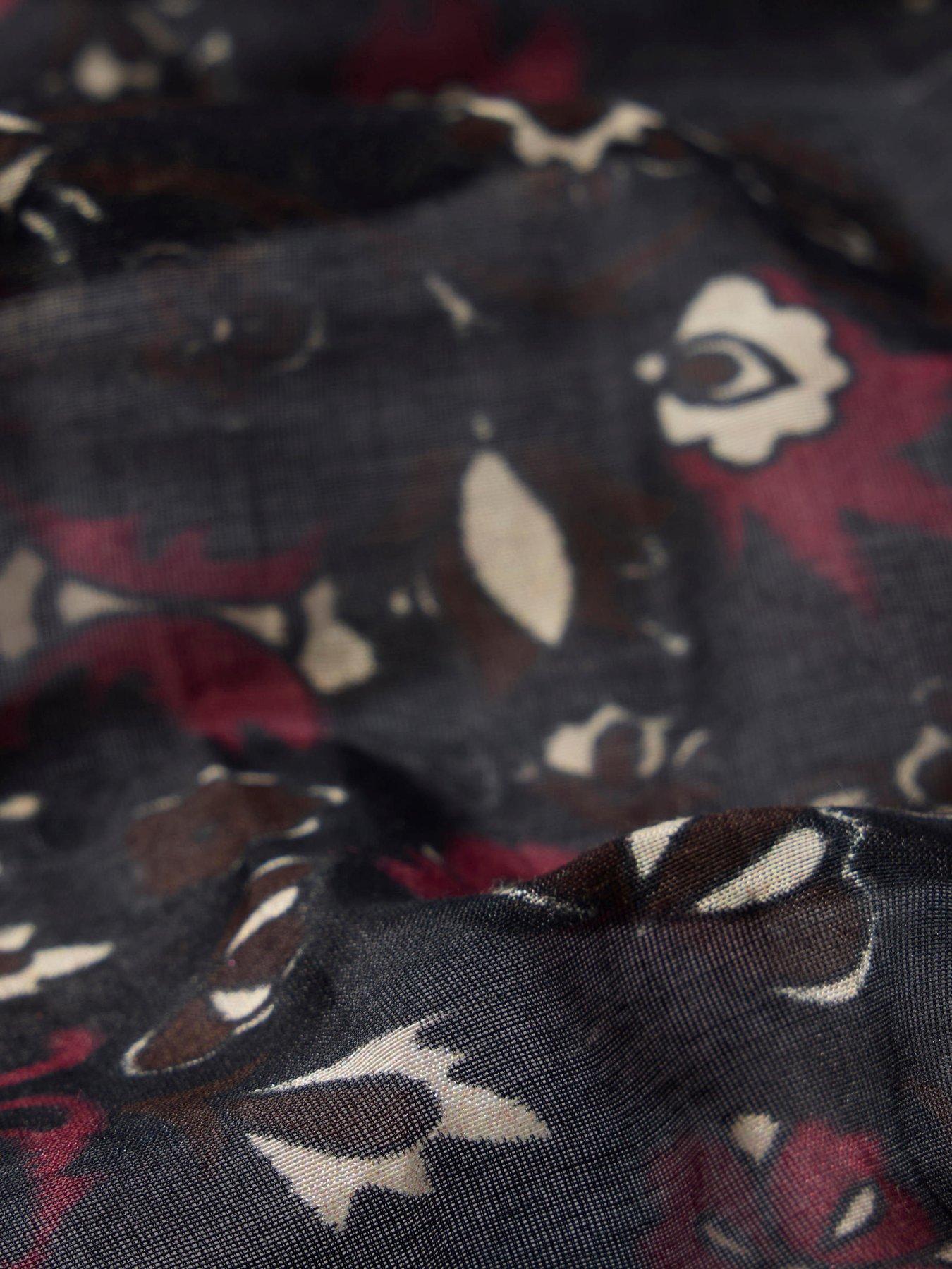 Image 3 of 3 of Mint Velvet Lightweight Neck Scarf - Black