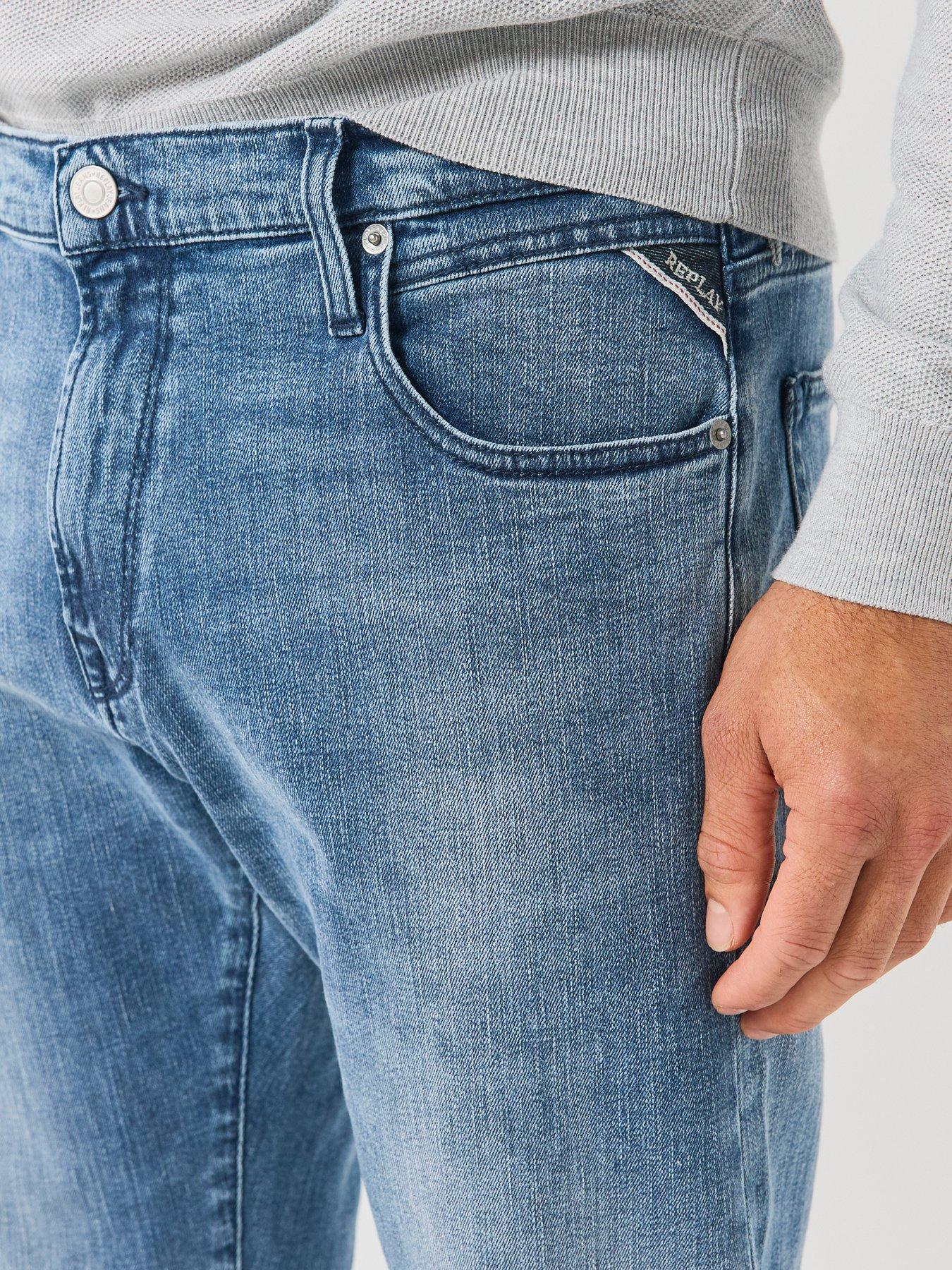 Image 5 of 6 of Replay Replay Aideen Straight Fit Jeans - Light Blue