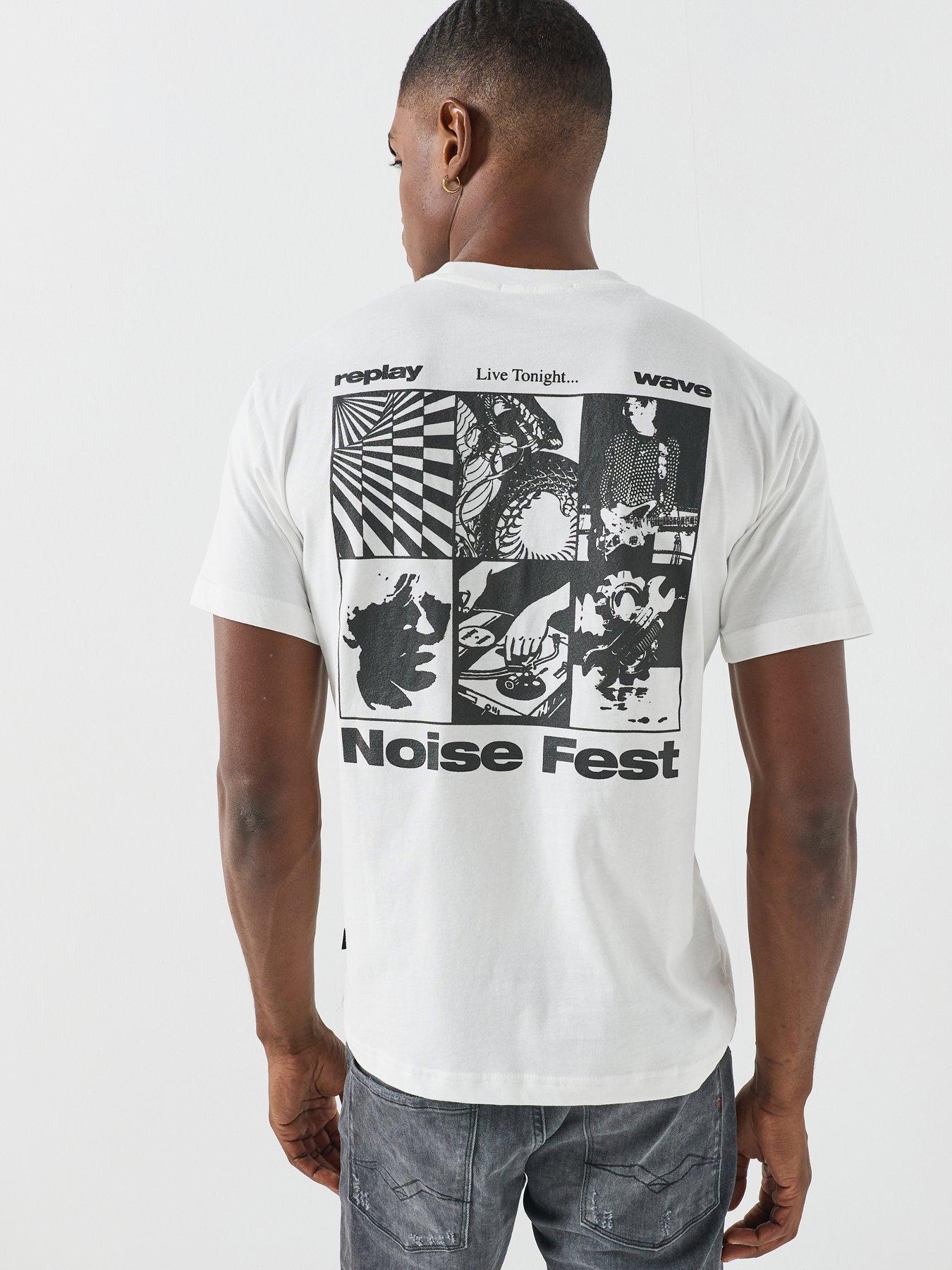 Image 1 of 5 of Replay Replay Pocket Regular Fit T-shirt - White