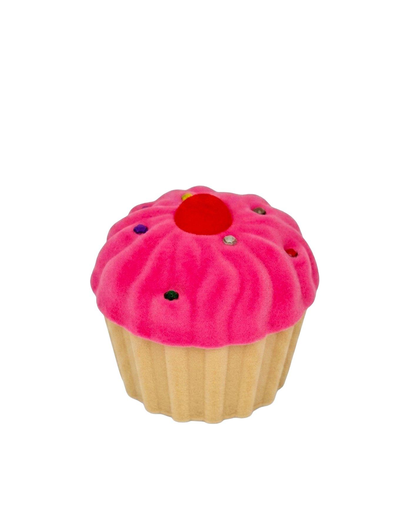 Image 5 of 6 of The Love Collection Sterling Silver Enamel Cupcake Stud Earrings with Cupcake Novelty Box