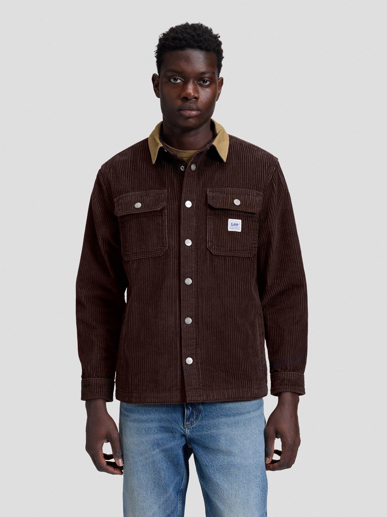 Image 1 of 5 of Lee Lee Workwear Pocket Relaxed Overshirt - Brown