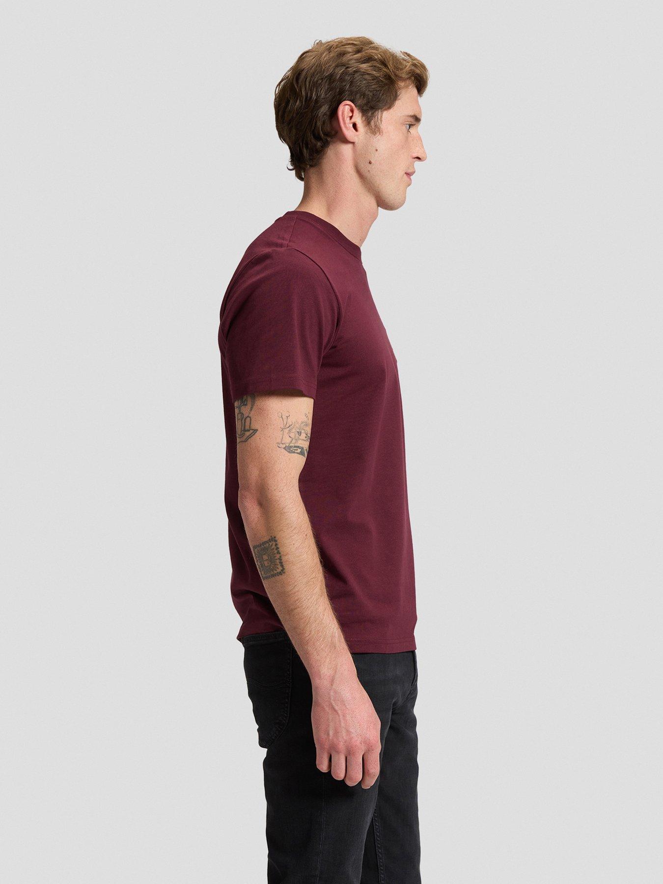 Image 4 of 4 of Lee Lee Denim Logo Regular Fit T-shirt - Red