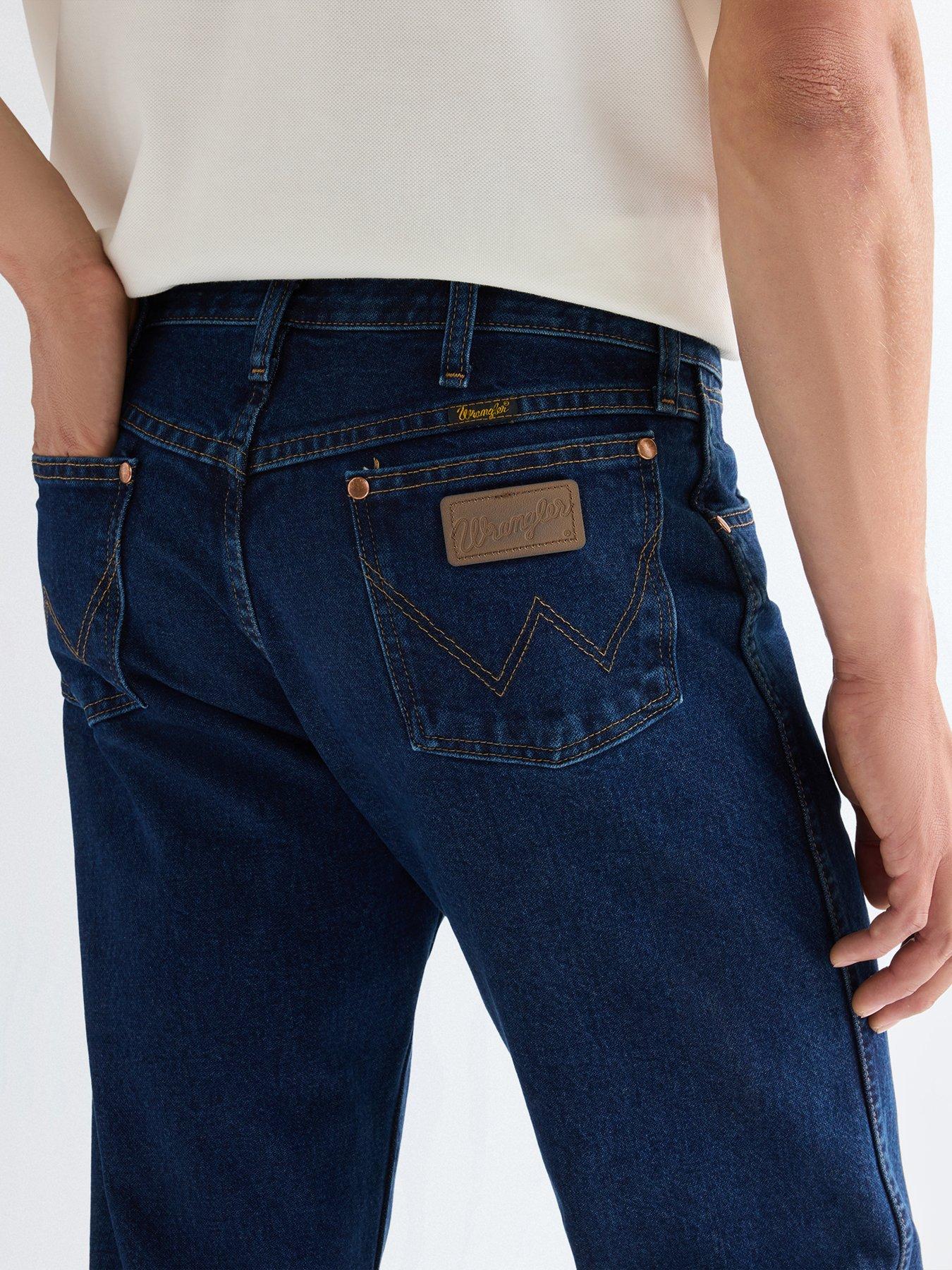 Image 4 of 5 of Wrangler 13Mwz Original Regular Bootcut Jeans - Dark Blue