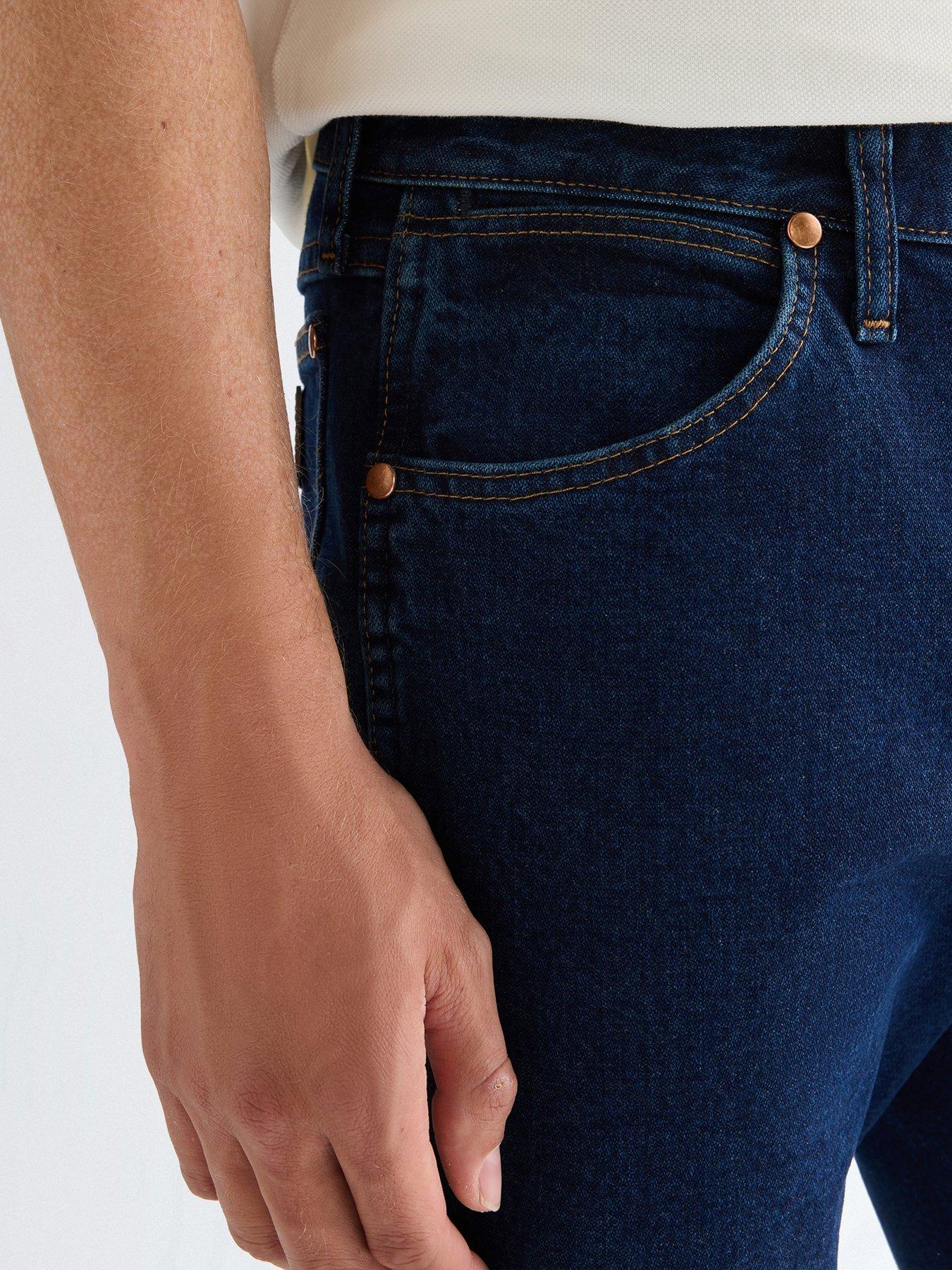 Image 5 of 5 of Wrangler 13Mwz Original Regular Bootcut Jeans - Dark Blue