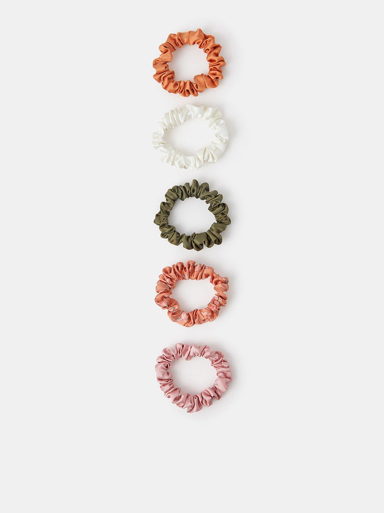 Accessorize 5 Pack Scrunchie Hair Accessories Set - Multi