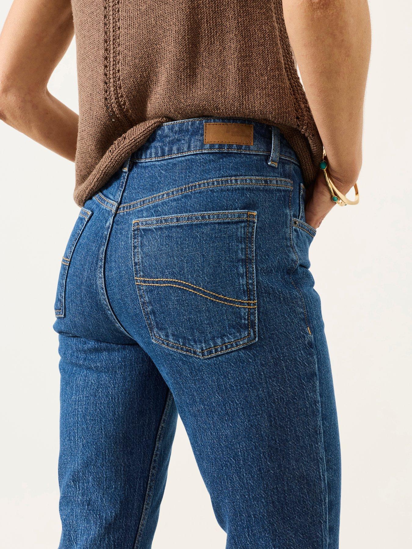 Image 4 of 6 of FatFace Kick Flare Jeans - Blue