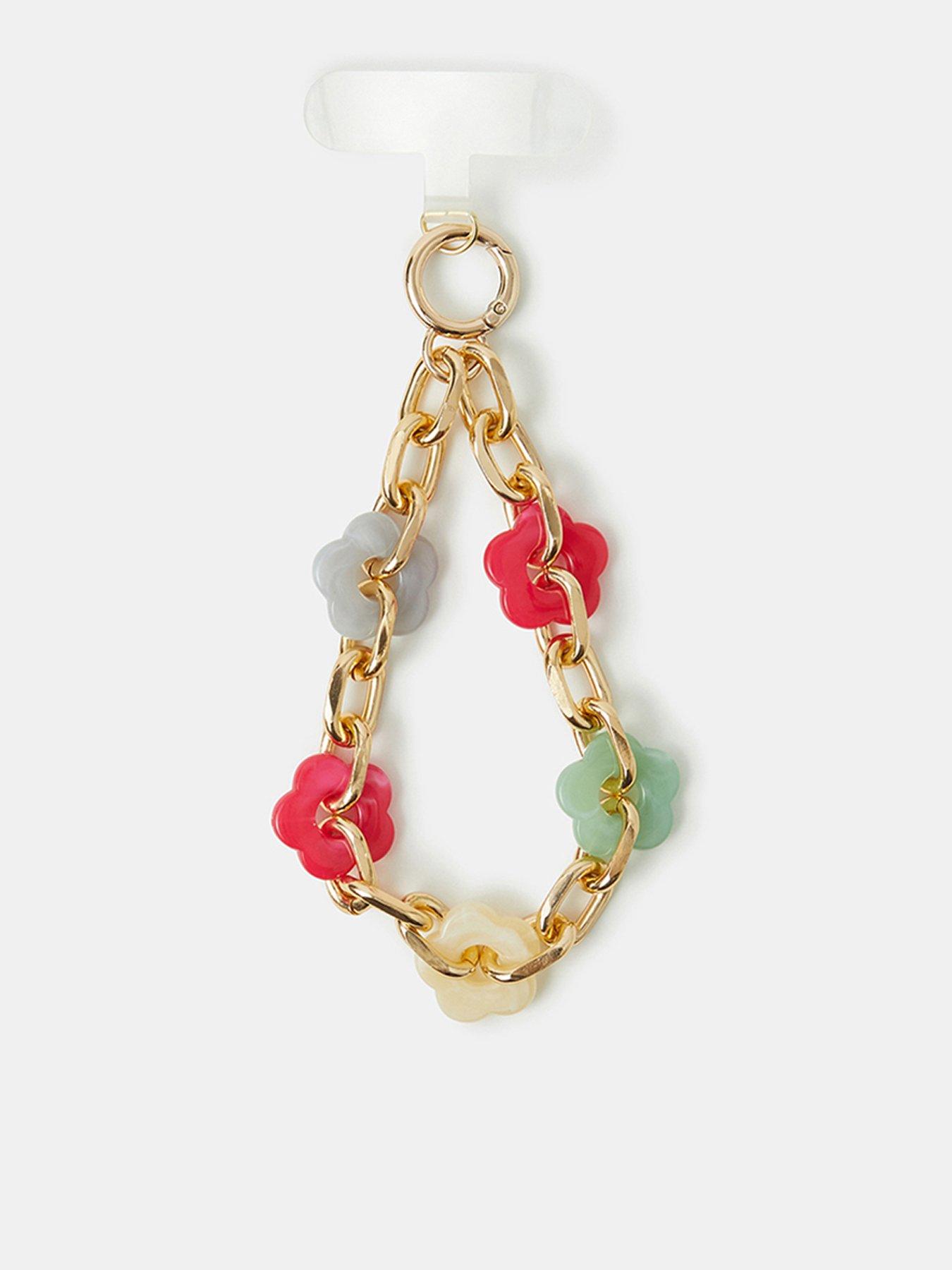 Accessorize Flower Chain Phone Wrist Strap - Multi