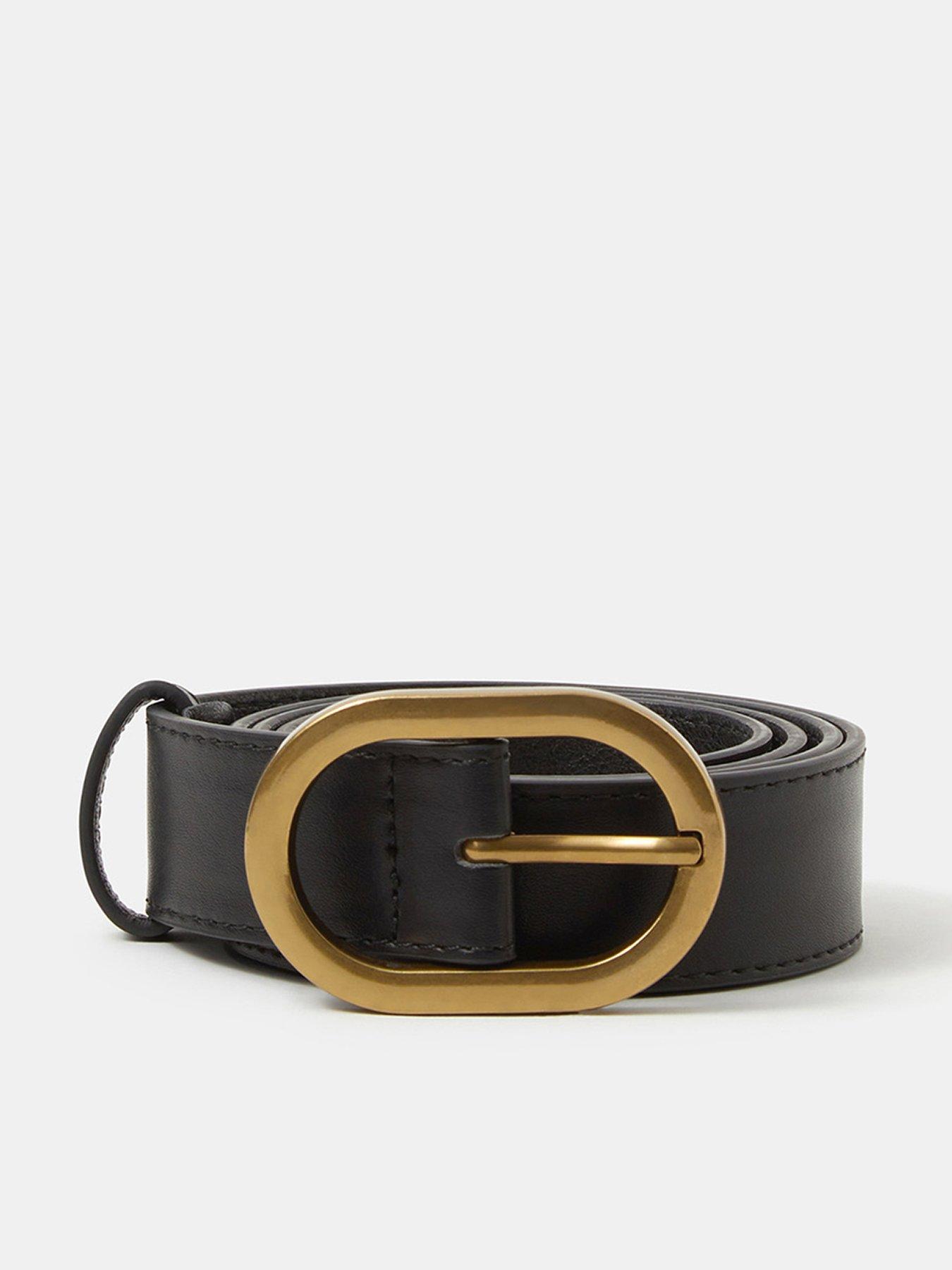 Accessorize Oval Buckle Belt - Black