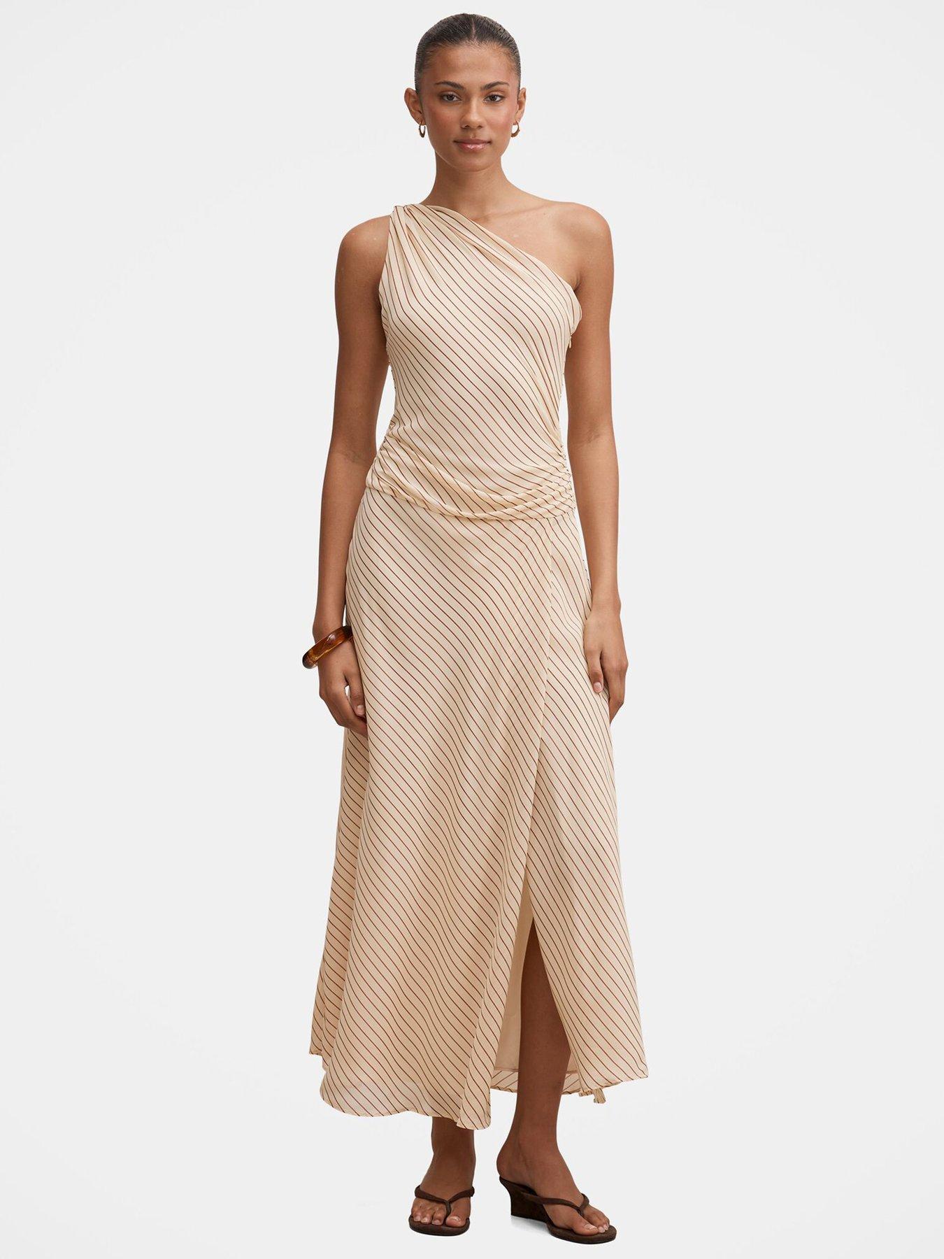Forever New Maisie One Shoulder Midi Dress - Multi